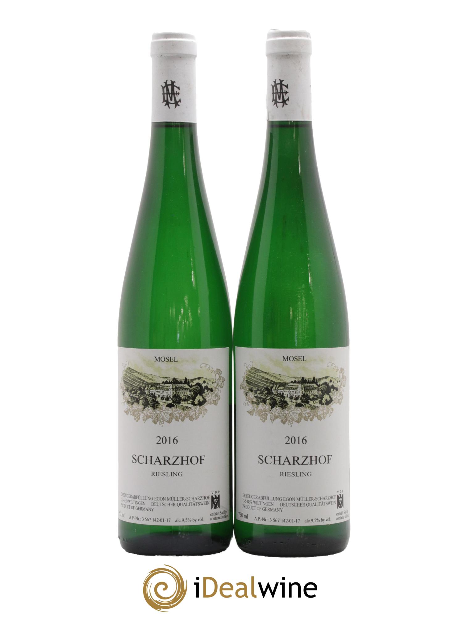 Riesling Scharzhof Egon Muller 2016 - Lot of 2 bottles - 0