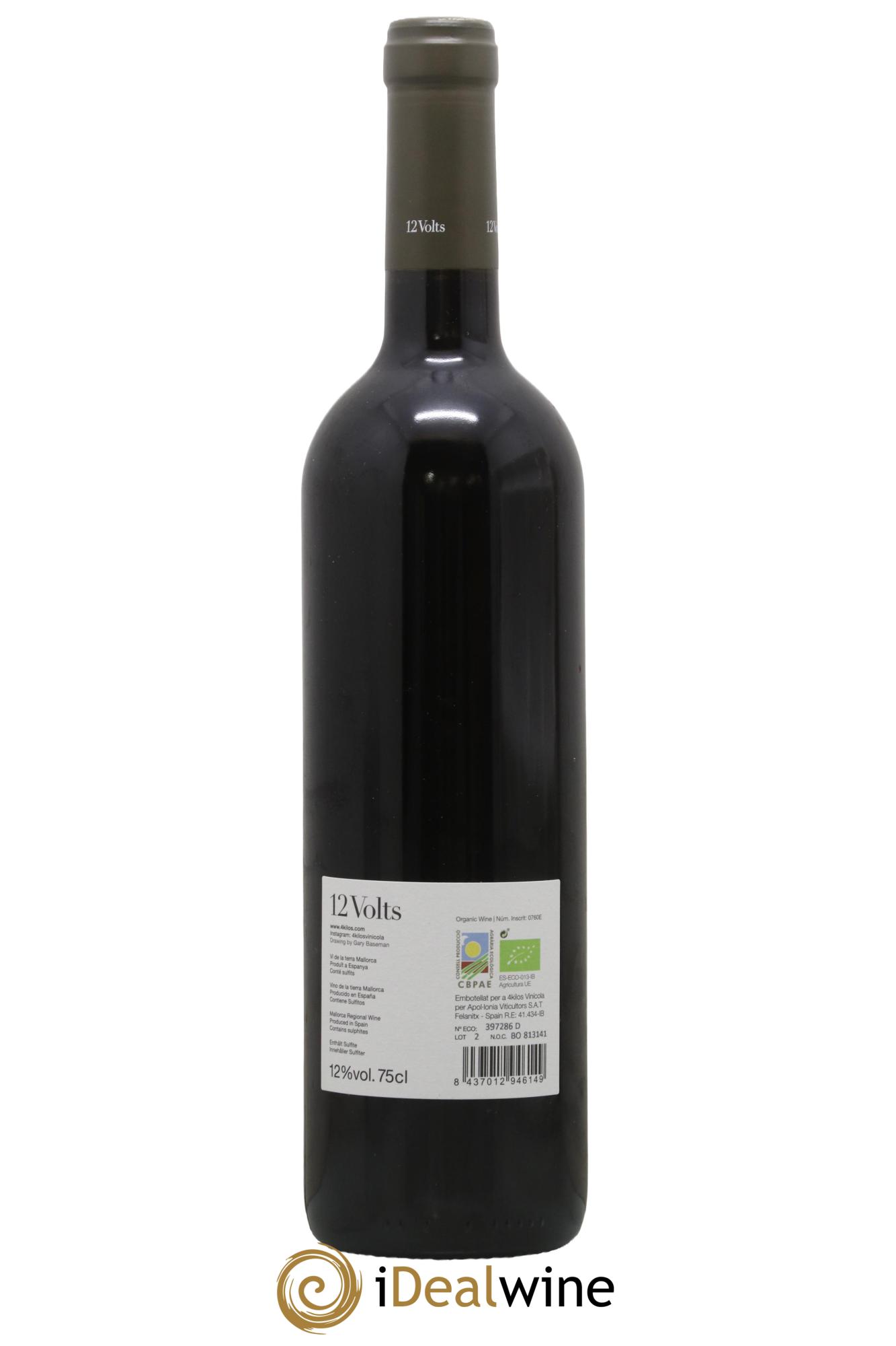 Vino de la Tierra de Mallorca 12 Volts 4 Kilos Vinícola 2021 - Lot of 1 bottle - 1