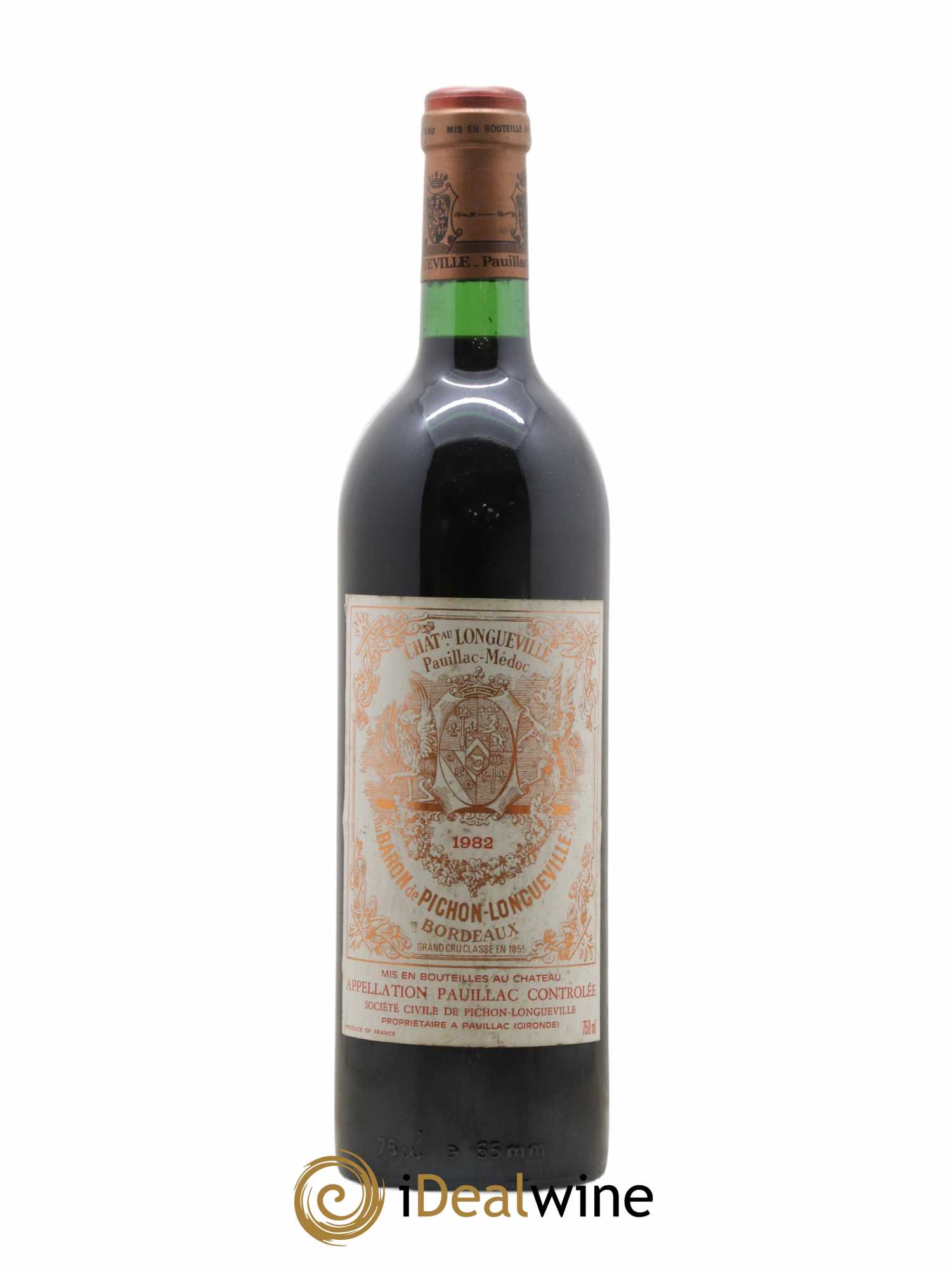 Pichon Longueville Baron 2ème Grand Cru Classé 1982 - Lot de 1 bouteille - 0