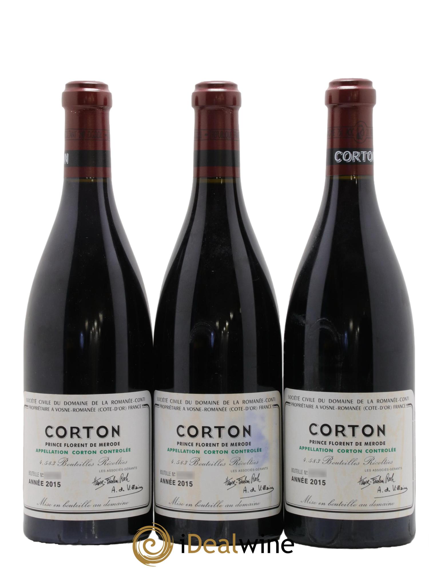 Corton Grand Cru Domaine de la Romanée-Conti 2015 - Lot of 6 bottles - 3