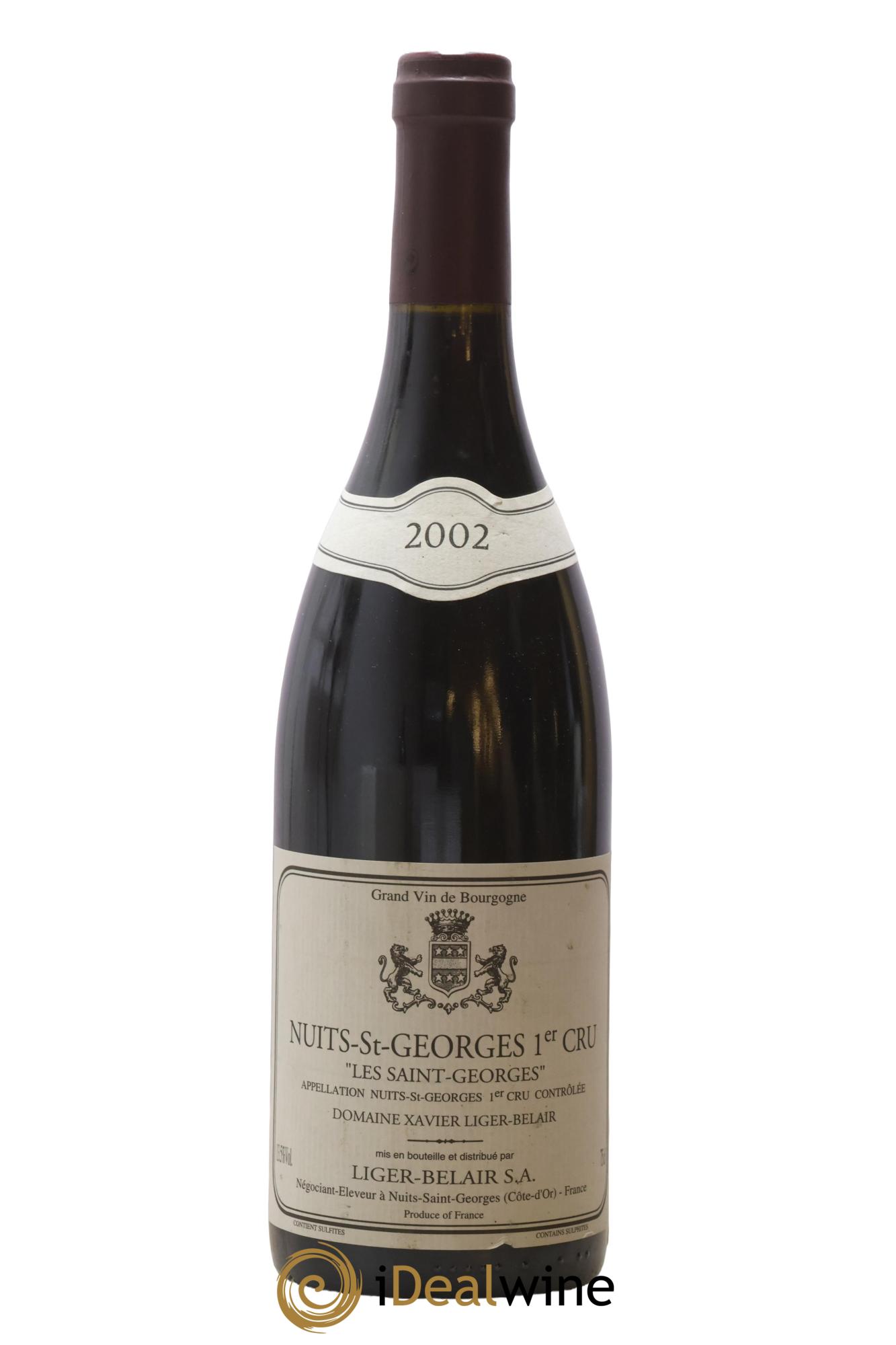 Nuits-Saint-Georges 1er Cru Les Saint Georges - Xavier Liger Belair 2002 - Lot de 1 bouteille - 1