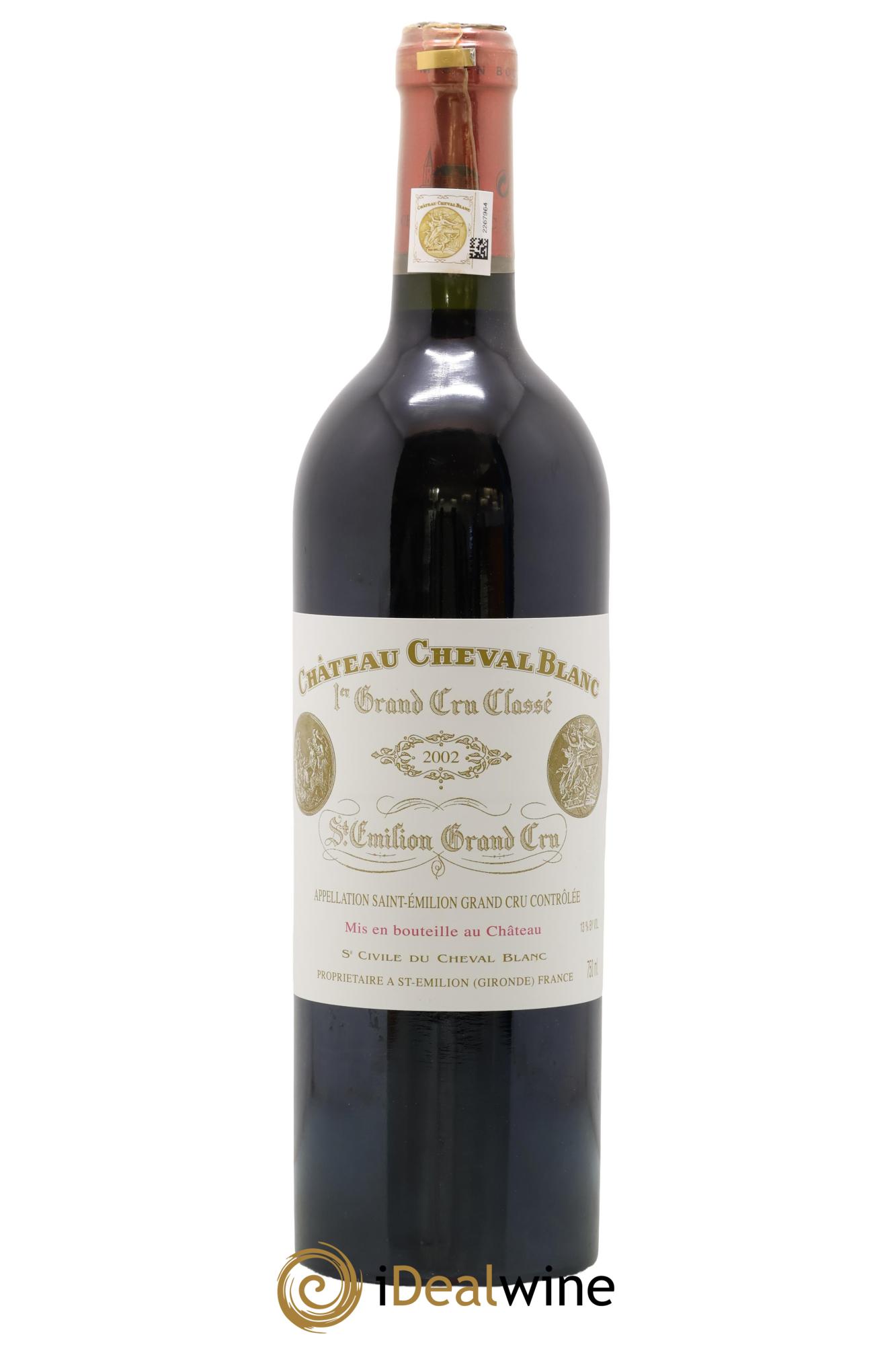 Château Cheval Blanc 1er Grand Cru Classé A 2002 - Lot de 1 bouteille - 0