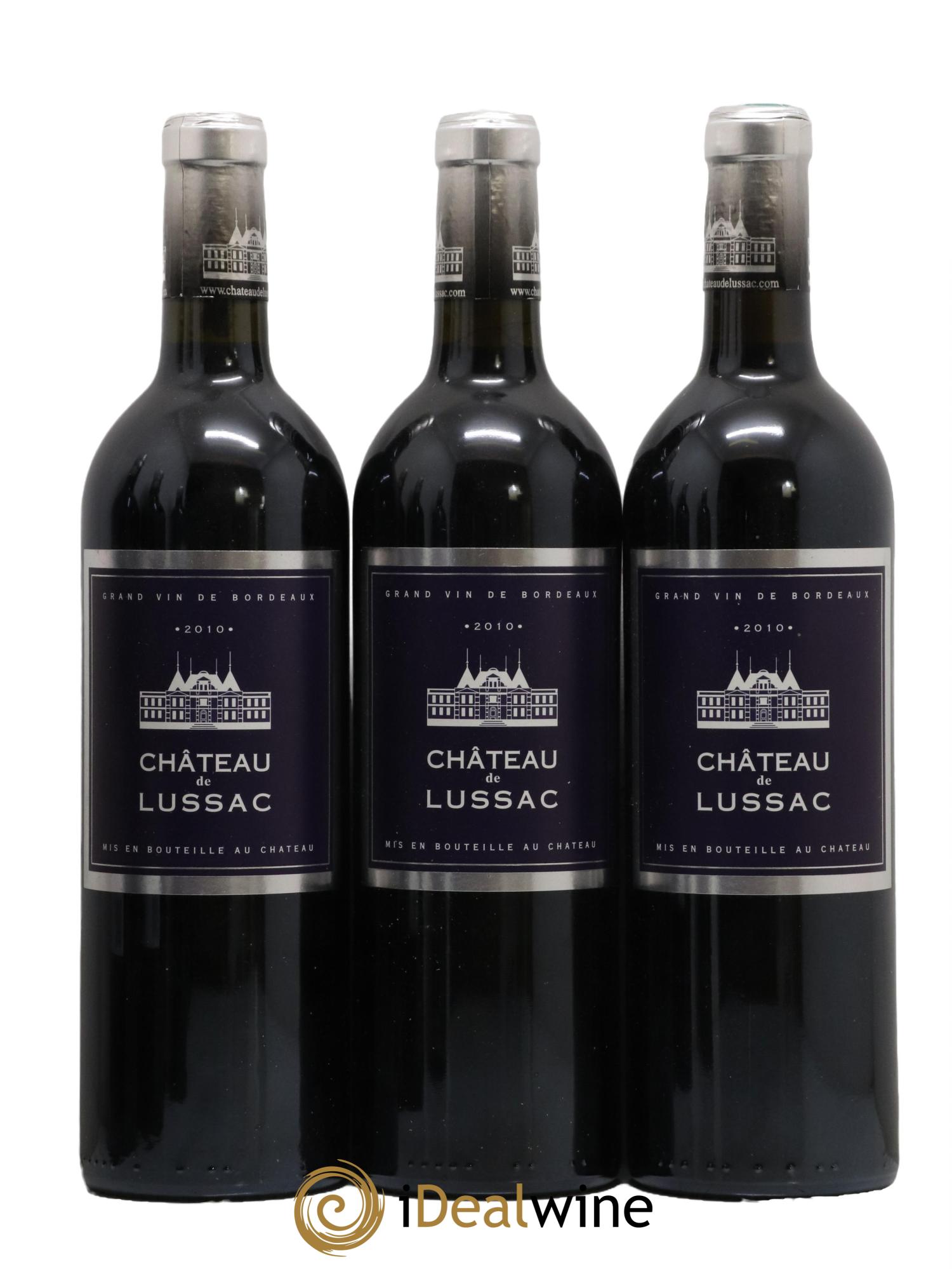 Lussac Saint-Émilion Chateau de Lussac 2010 - Lot de 6 bouteilles - 1