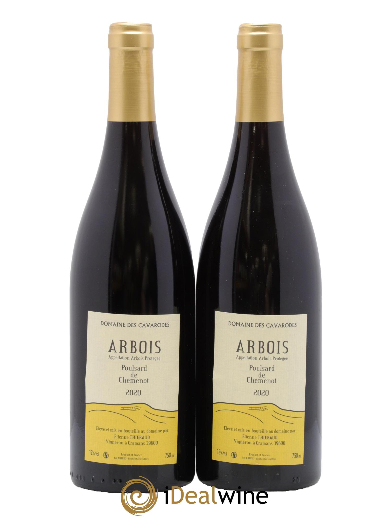 Arbois Poulsard de Chemenot Cavarodes (Domaine des) - Etienne Thiébaud 2020 - Lot de 2 bouteilles - 0