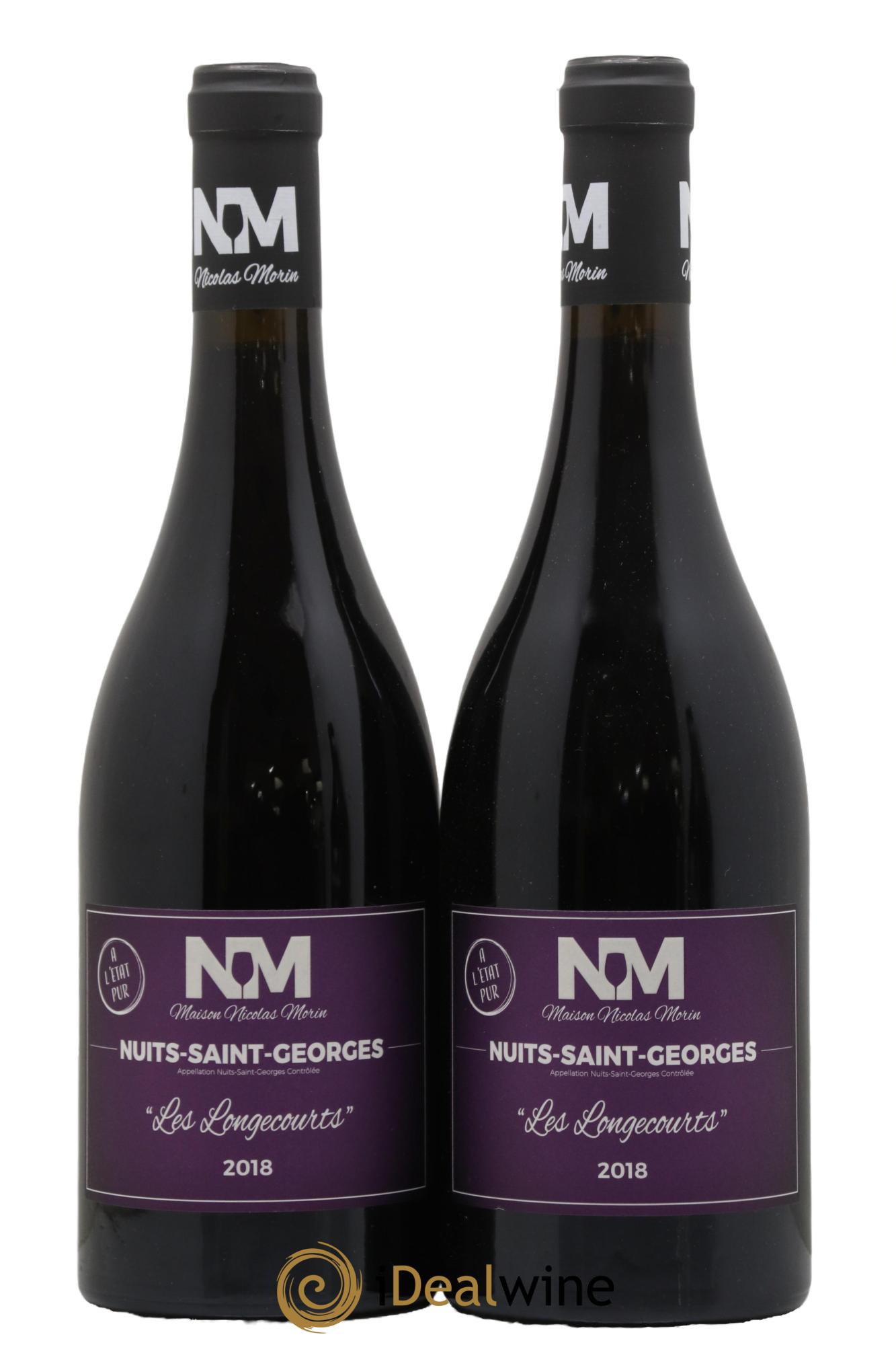 Nuits-Saint-Georges Les Longecourts Maison Nicolas Morin 2018 - Lot of 2 bottles - 0