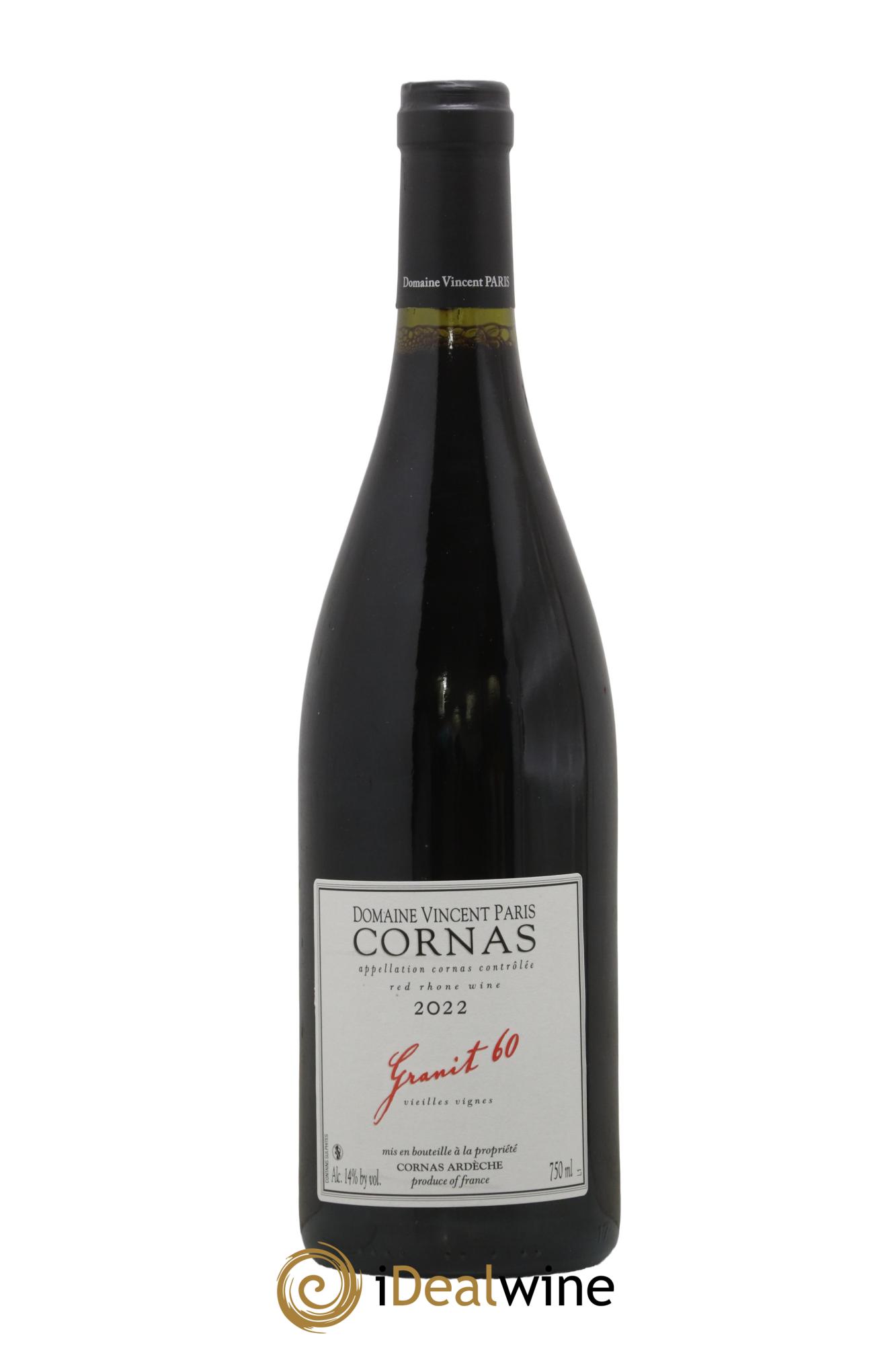 Cornas Granit 60 Vieilles Vignes Vincent Paris 2022 - Posten von 1 Flasche - 0