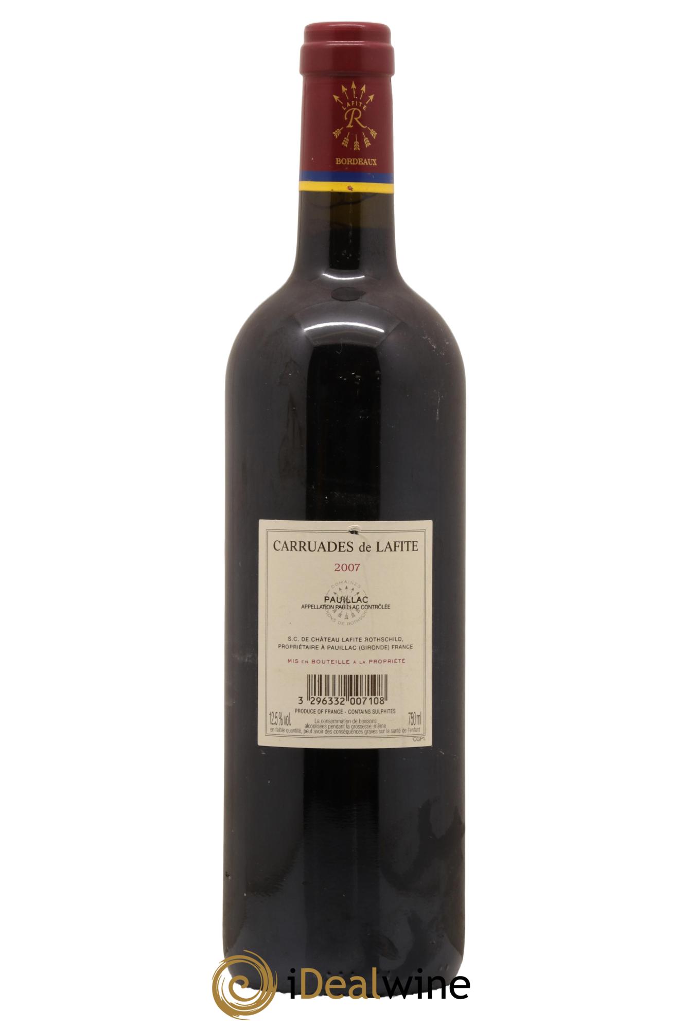 Carruades de Lafite Rothschild Second Vin 2007 - Lotto di 1 bottiglia - 1