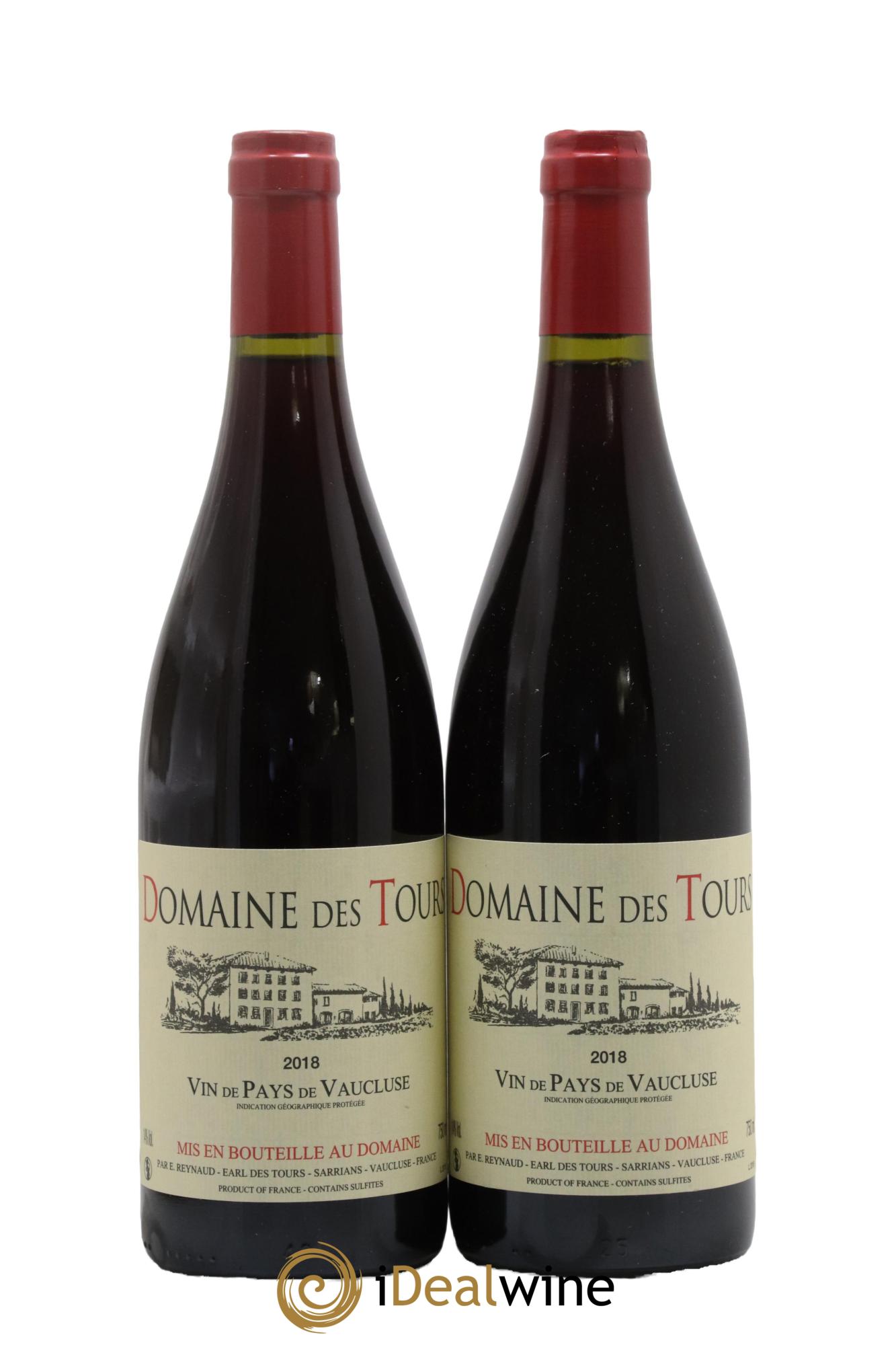 Vaucluse (Vin de Pays de Vaucluse) Domaine des Tours Emmanuel Reynaud 2018 - Lot de 2 bouteilles - 0