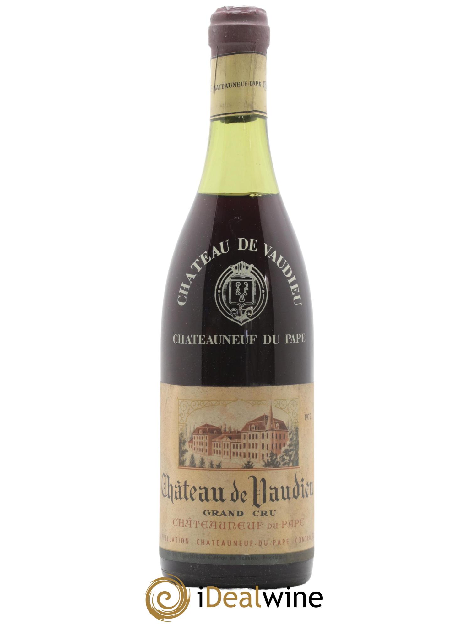 Châteauneuf-du-Pape Grand cru Chateau de Vaudieu 1972 - Lot de 1 bouteille - 0