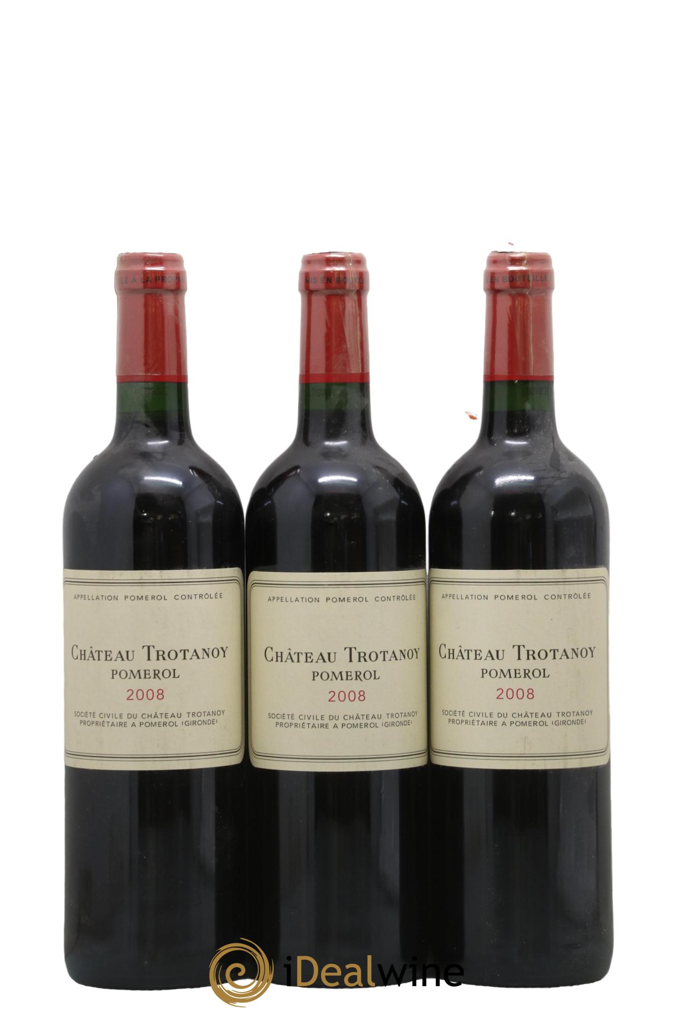 Château Trotanoy 2008 - Lot de 3 bouteilles - 0