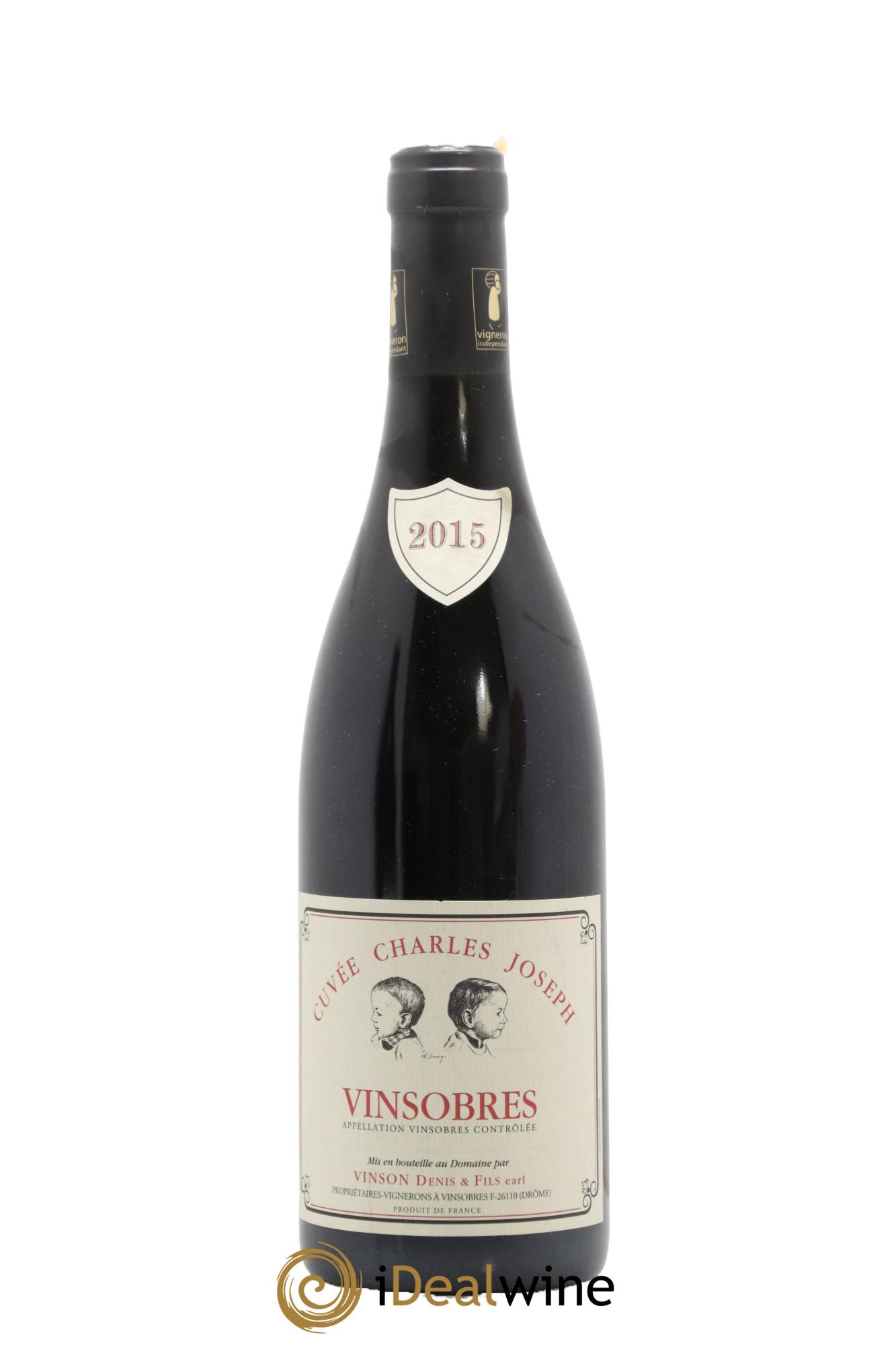 Rhône Vinsobres Charles Joseph Domaine Vinson Denis & Fils 2015 - Lot de 1 bouteille - 0