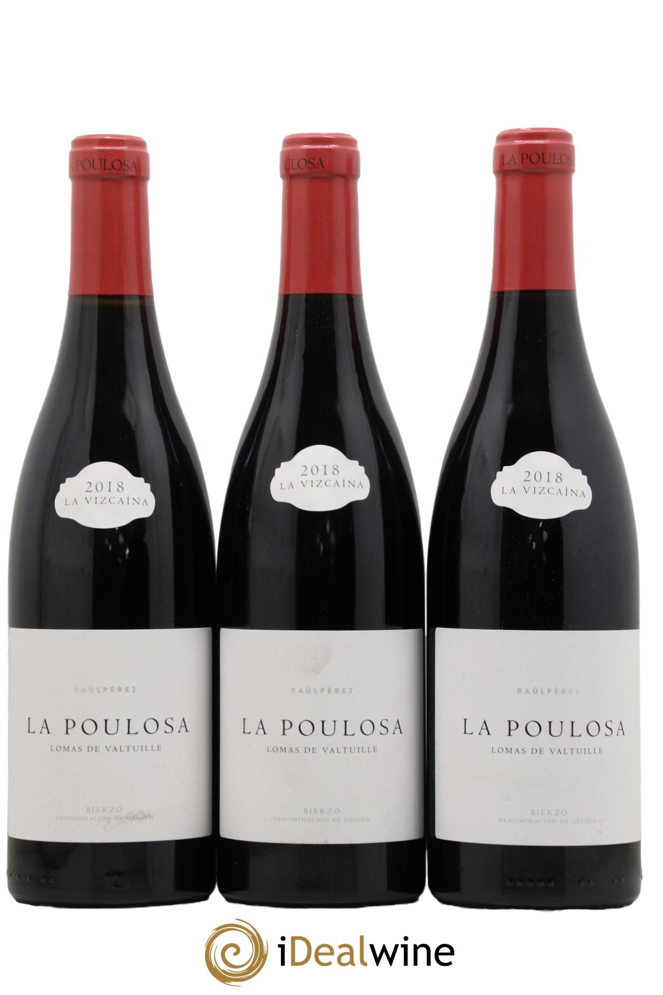 Bierzo DO La Poulosa Lomas De Valtuille La Vizcaina Raul Perez 2018 - Lot de 3 bouteilles - 0