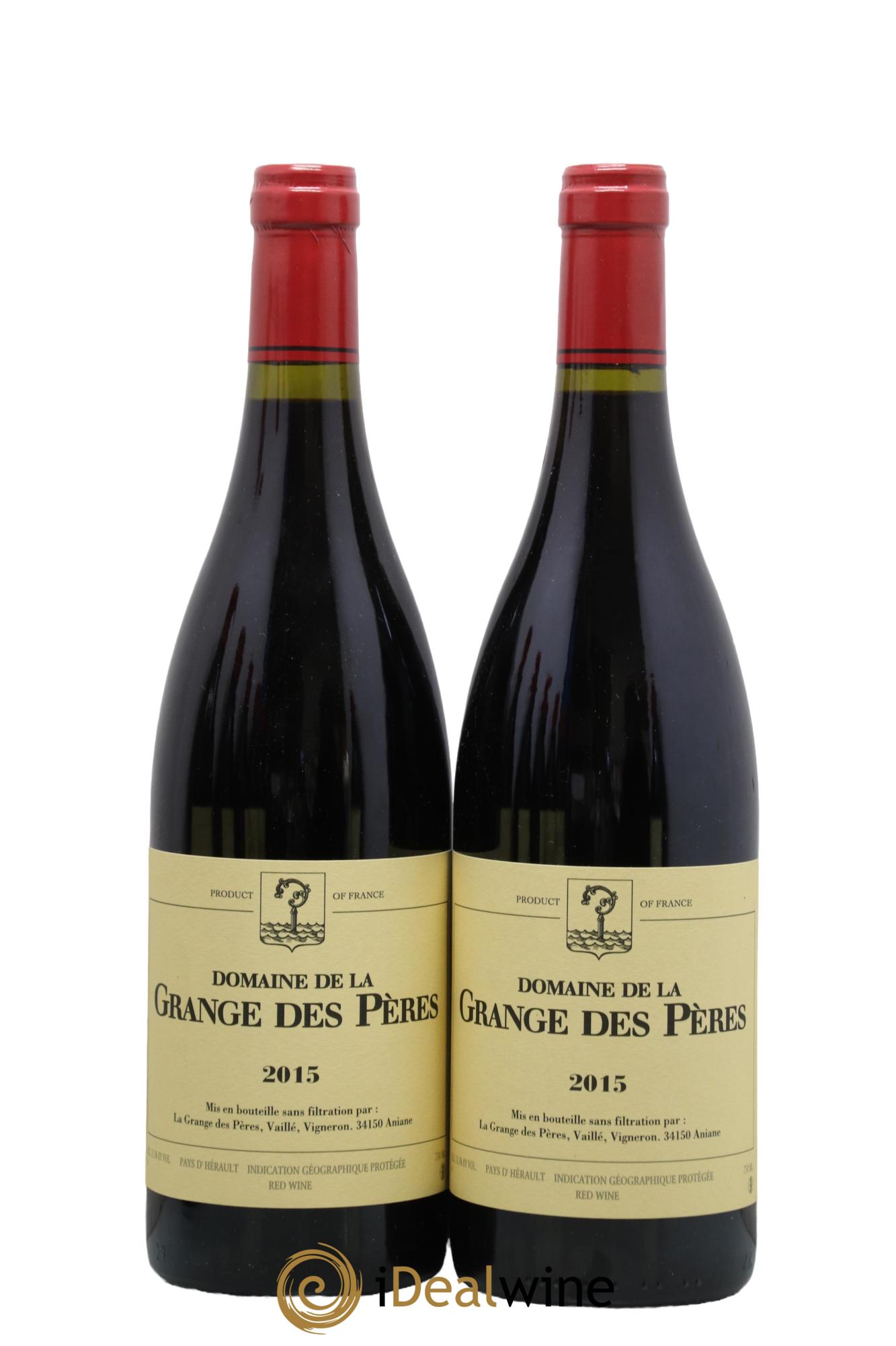 Pays d'Hérault Grange des Pères Laurent Vaillé 2015 - Lot de 2 bouteilles - 0