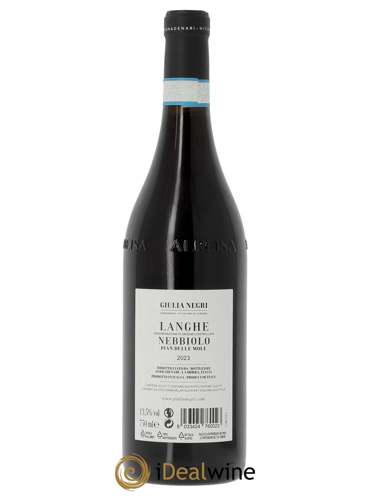 Langhe DOC Giulia Negri Nebbiolo  2023 - Lot de 1 bouteille - 1