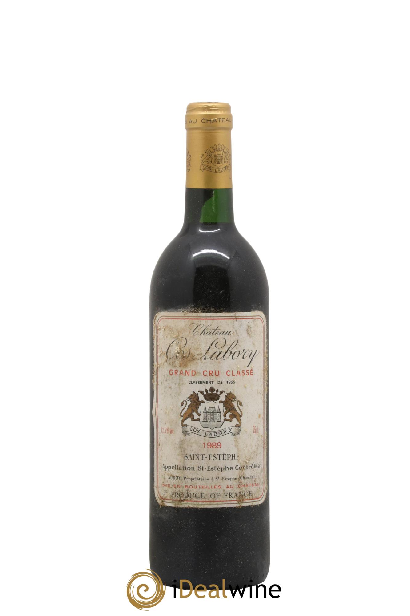 Château Cos Labory 5ème Grand Cru Classé 1989 - Lot de 1 bouteille - 0