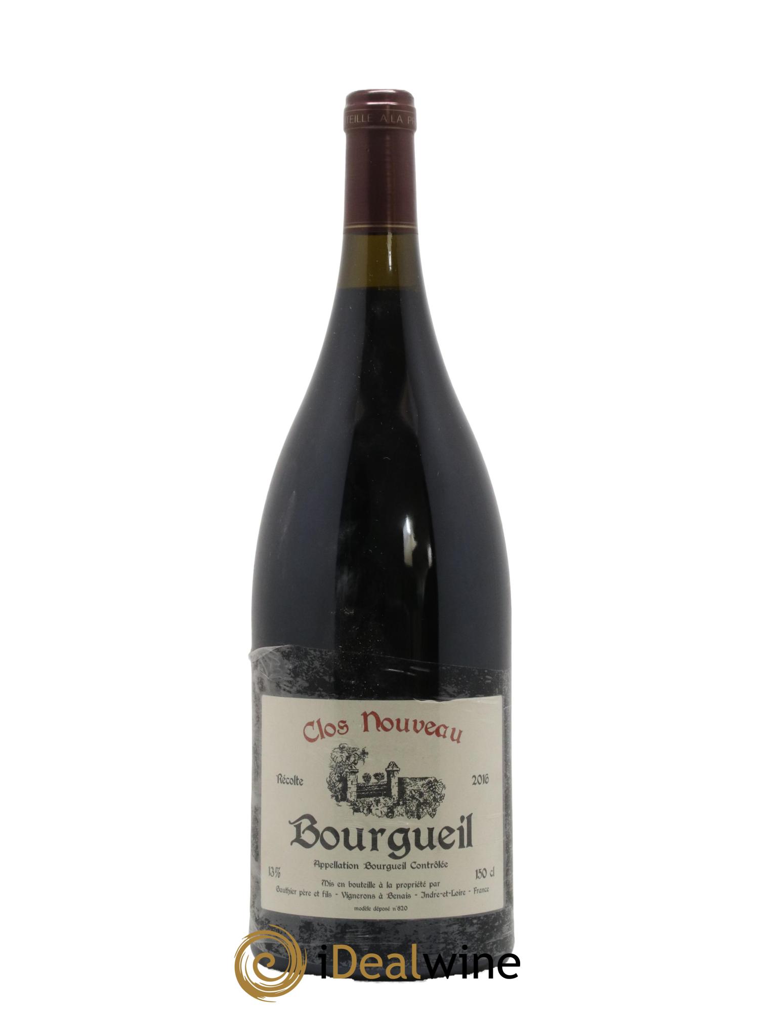 Bourgueil Clos Nouveau Domaine du Bel Air 2016 - Lot de 1 magnum - 0