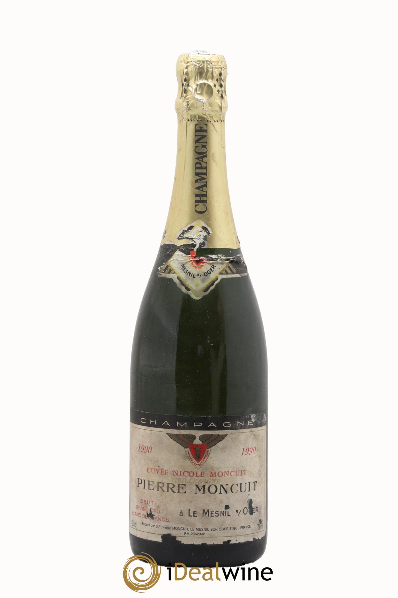 Cuvée Nicole Moncuit Vieilles Vignes Brut Pierre Moncuit 1990 - Lot de 1 bouteille - 0