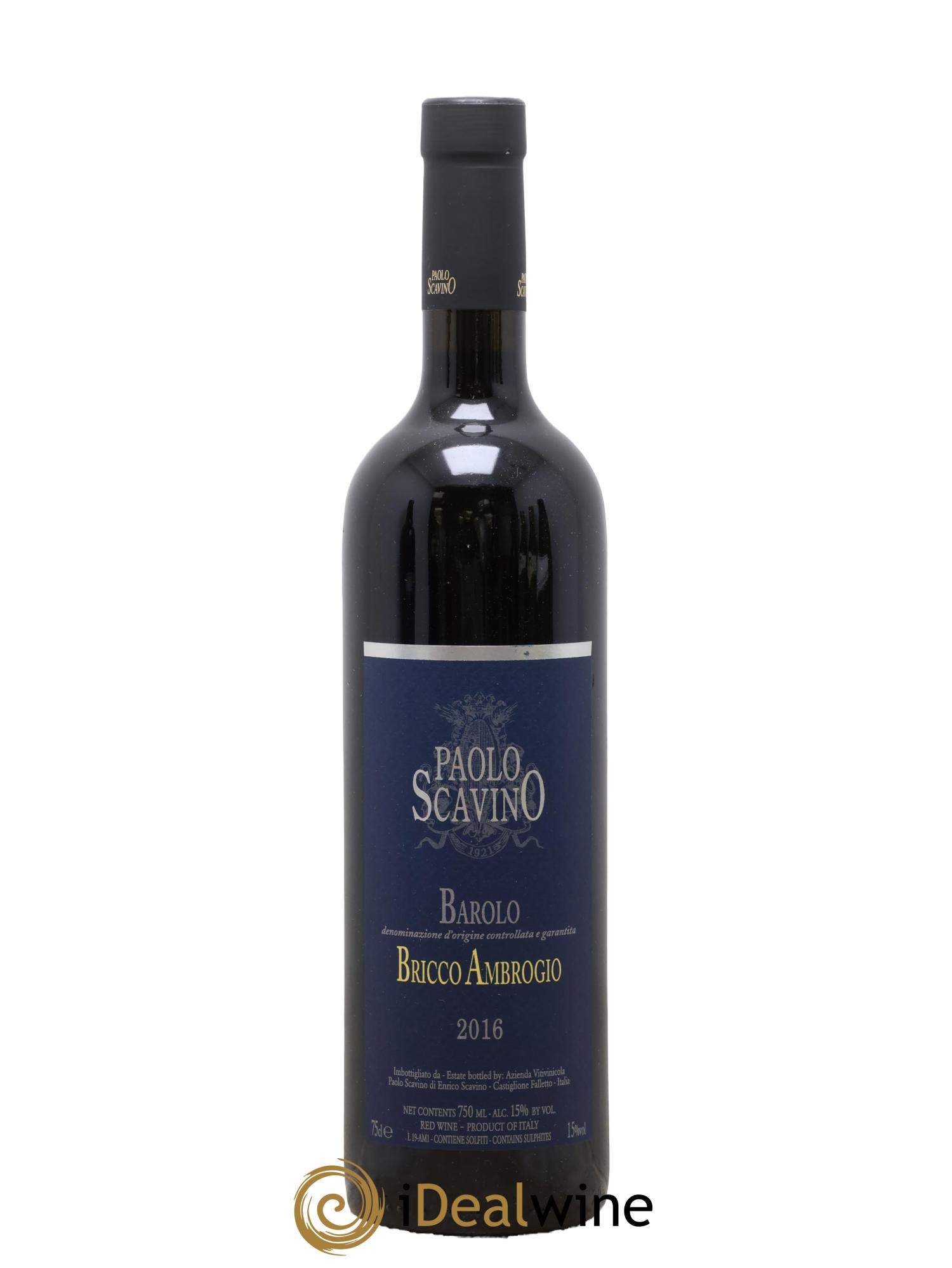 Barolo DOCG Bricco Ambrogio Scavino 2016 - Lot of 1 bottle - 0