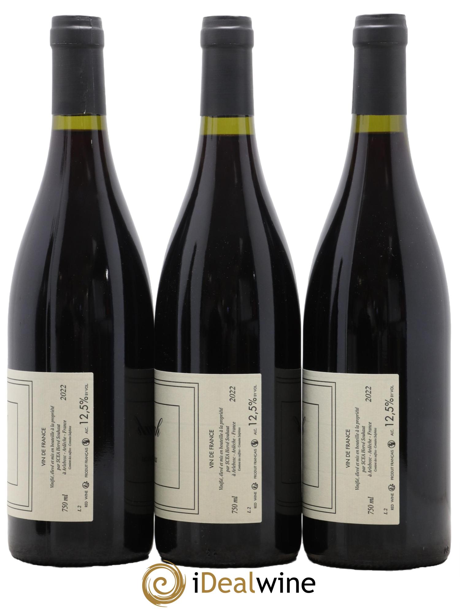 Vin de France Syrah Hervé Souhaut - Domaine Romaneaux-Destezet 2022 - Lot de 3 bouteilles - 1