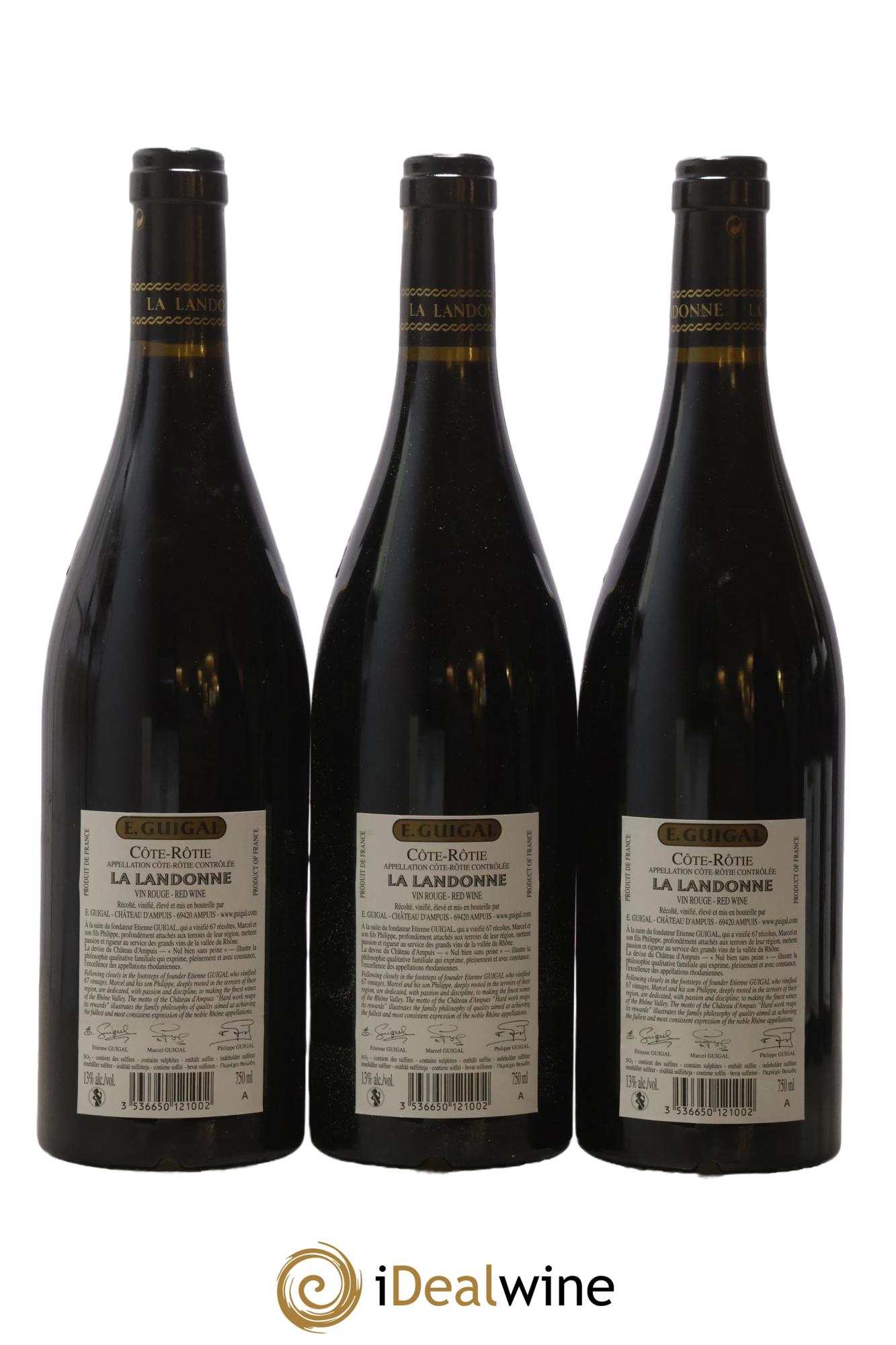 Côte-Rôtie La Landonne Guigal 2009 - Lot of 6 bottles - 2