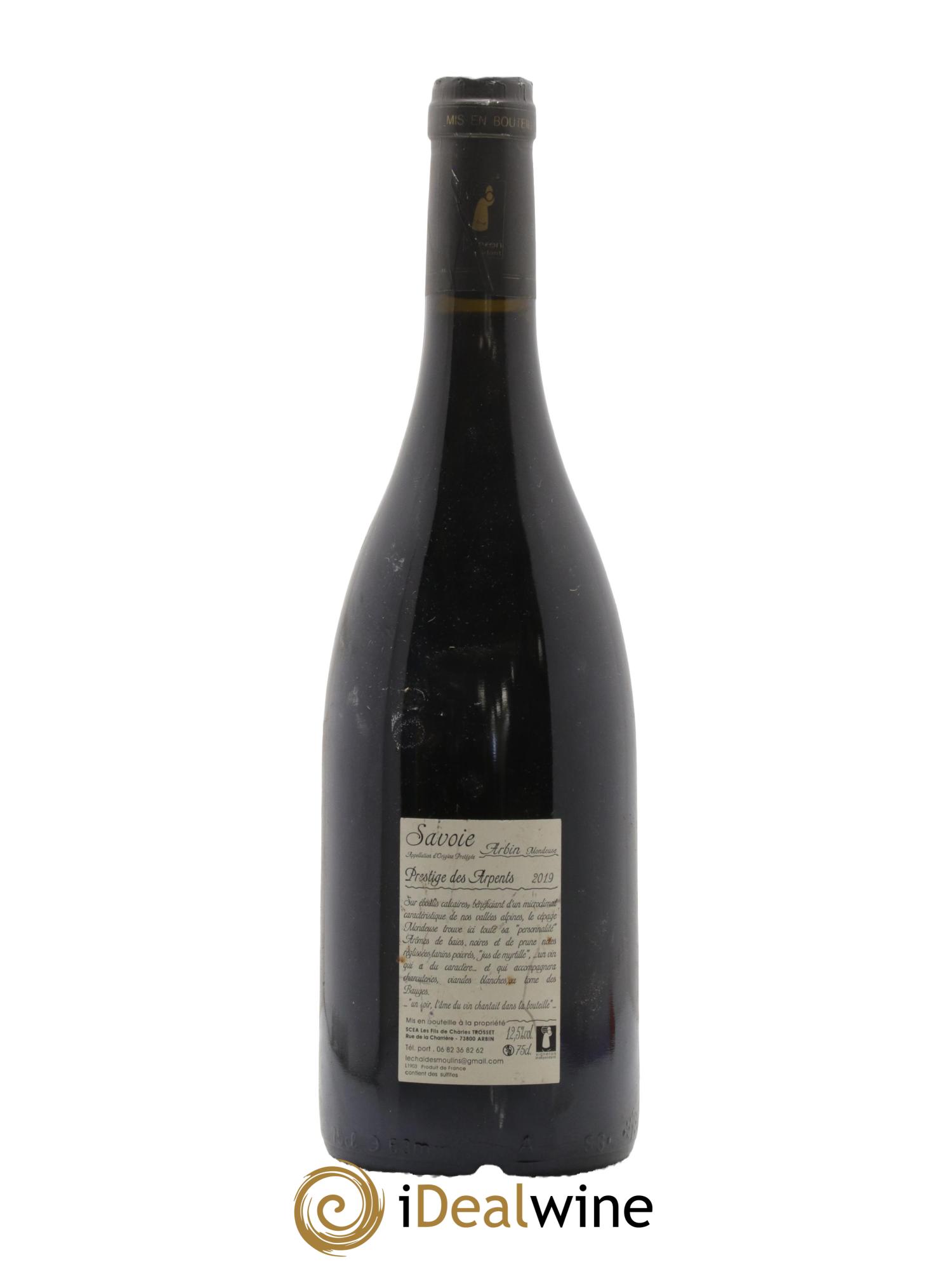 Vin de Savoie Arbin Mondeuse Prestige des Arpents Trosset 2019 - Lotto di 1 bottiglia - 1