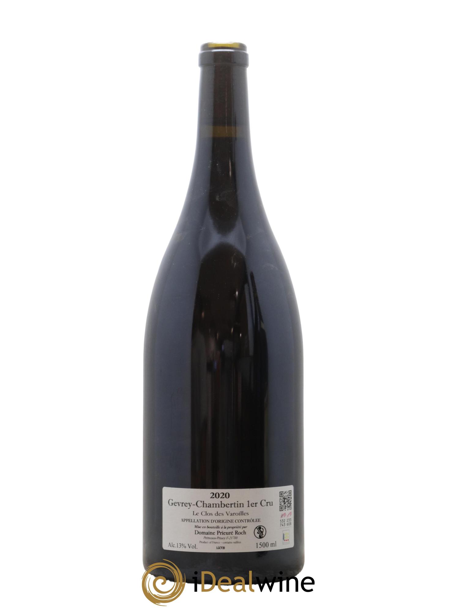 Gevrey-Chambertin 1er Cru Le Clos des Varoilles Monopole Prieuré Roch 2020 - Lot de 1 magnum - 1