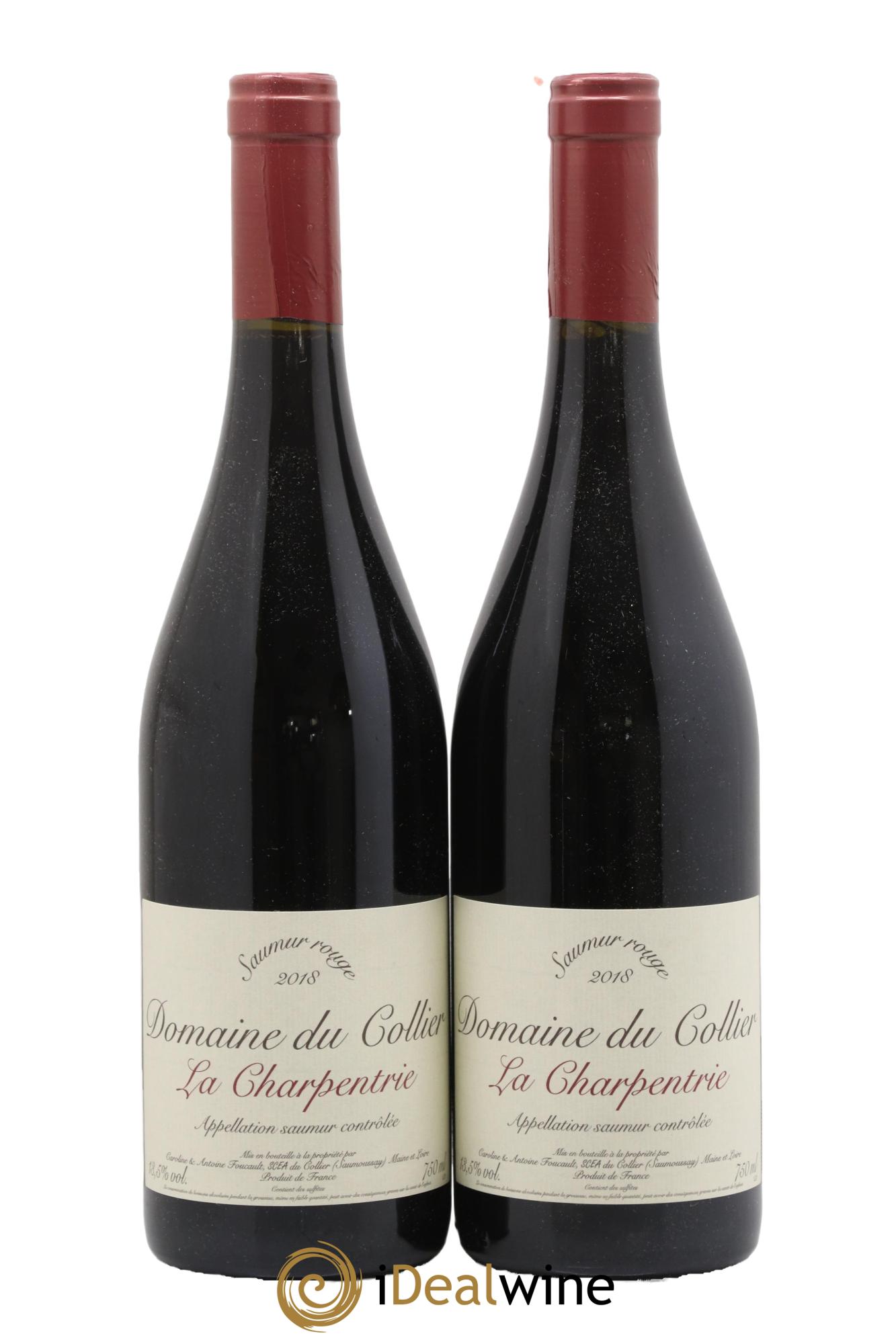 Saumur La Charpentrie Domaine du Collier 2018 - Lot de 2 bouteilles - 0