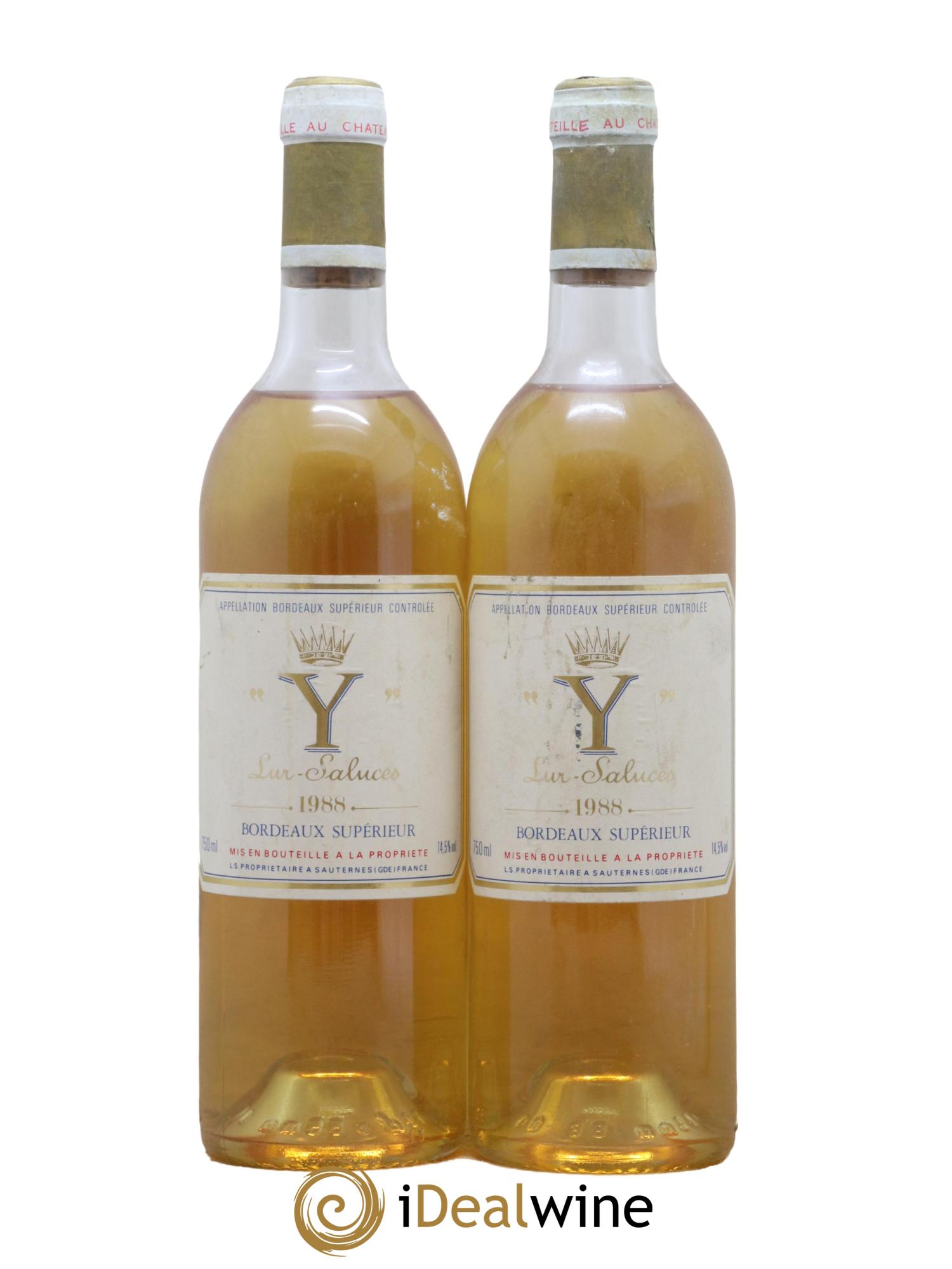 Y de Yquem 1988 - Lot de 2 bouteilles - 0