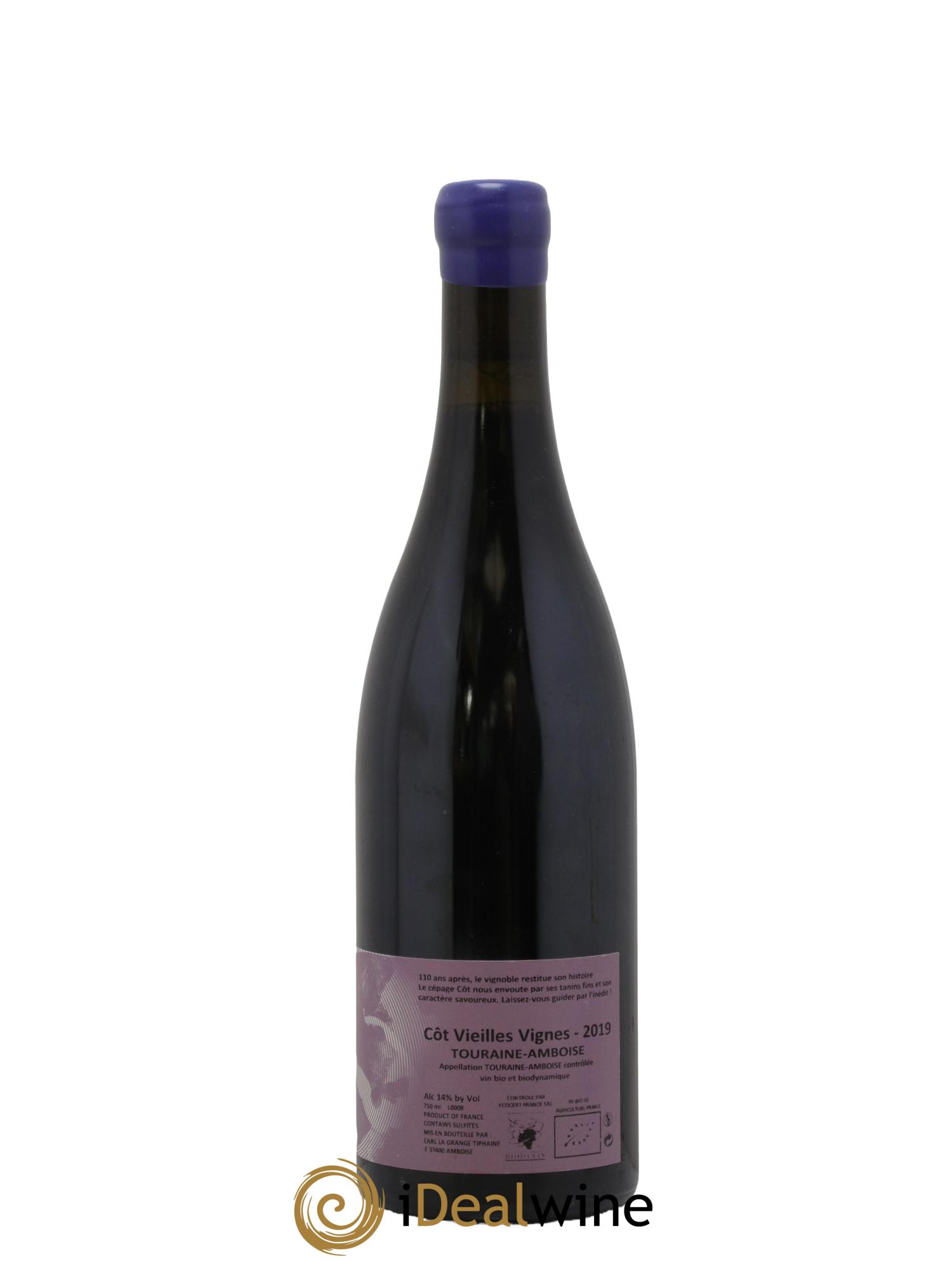 Touraine-Amboise Côt Vieilles Vignes La Grange Tiphaine 2019 - Lot of 1 bottle - 1