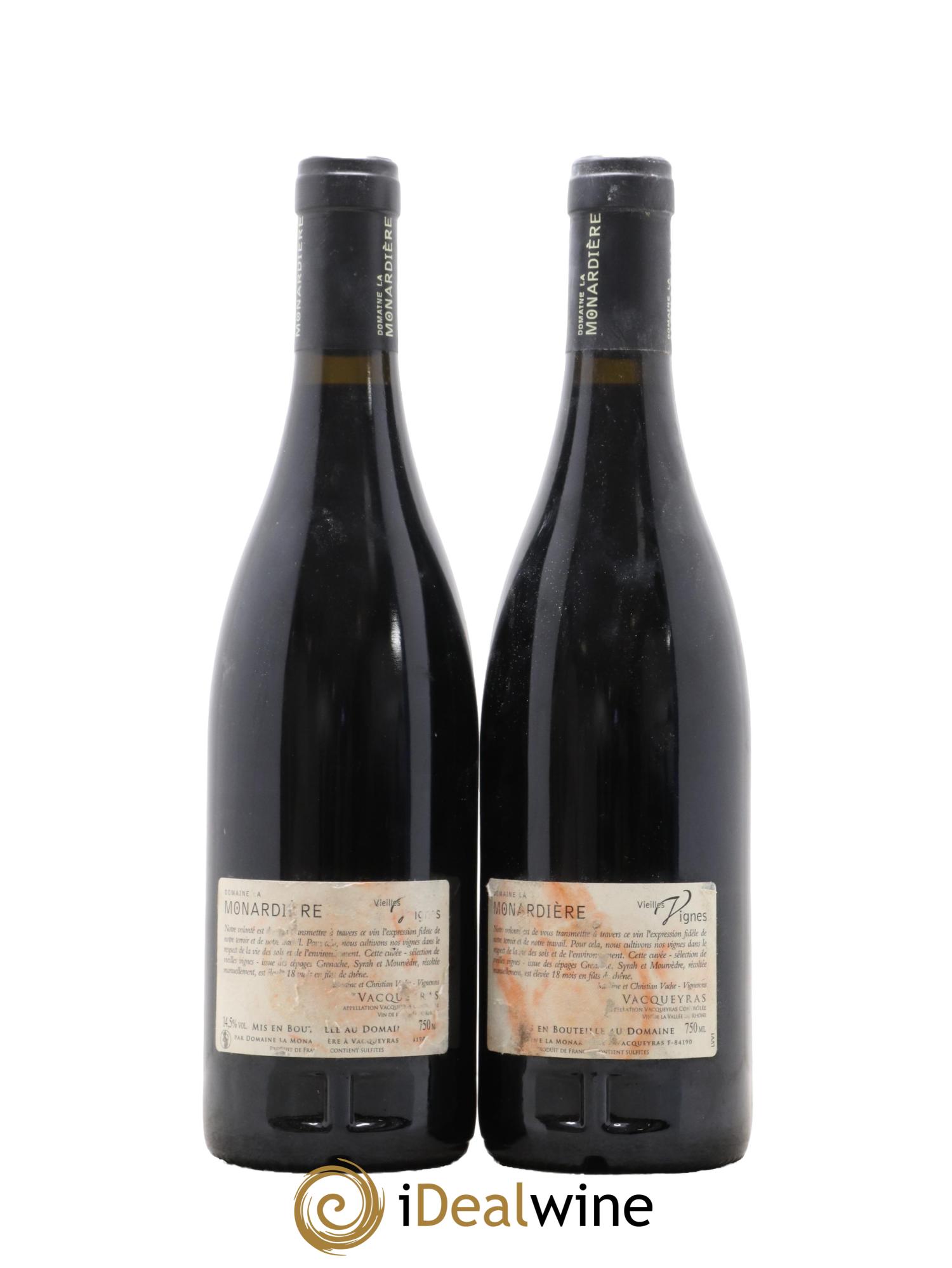 Vacqueyras Vieilles Vignes La Monardière (Domaine) 2005 - Lot de 2 bouteilles - 1
