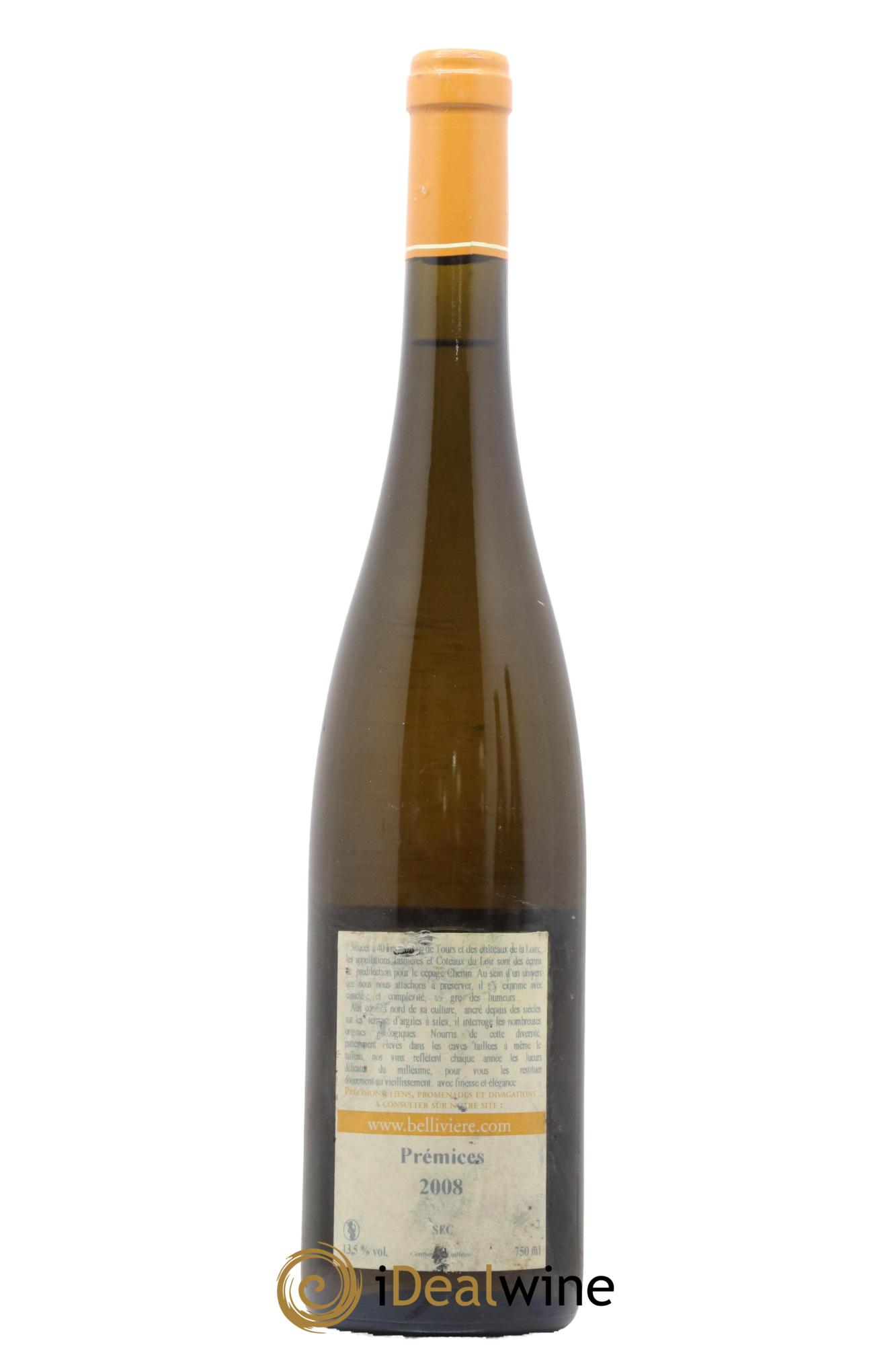 Jasnières Les Prémices Domaine de Bellivière 2008 - Lot de 1 bouteille - 1