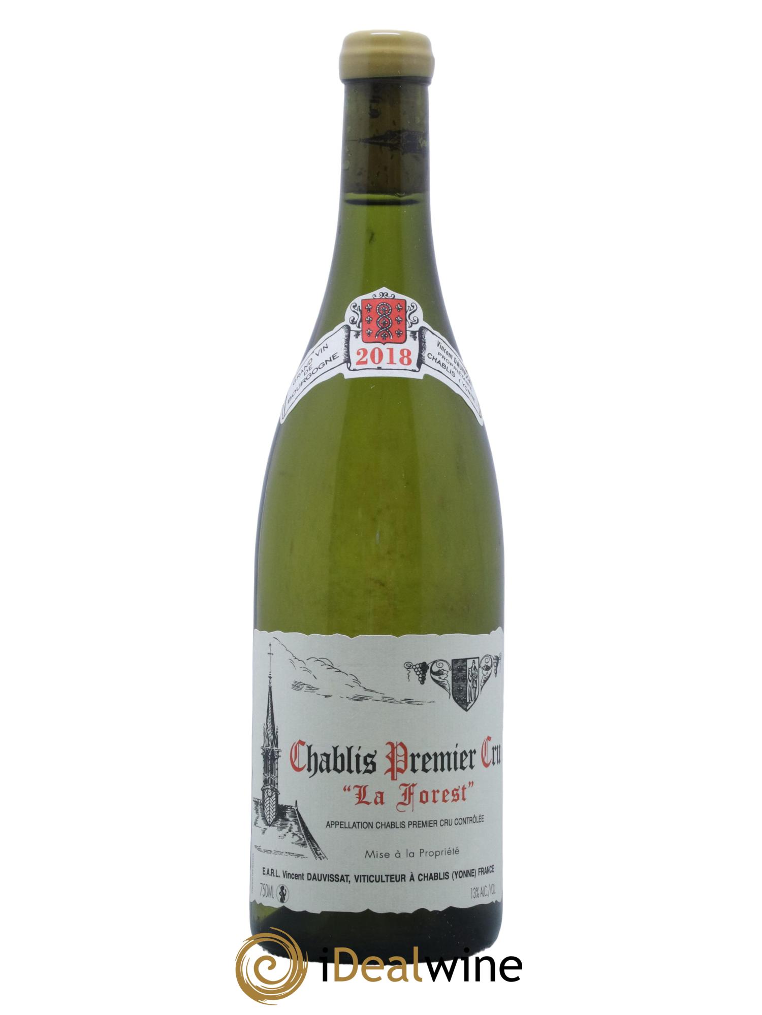Chablis 1er Cru La Forest Vincent Dauvissat (Domaine) 2018 - Lot de 1 bouteille - 0