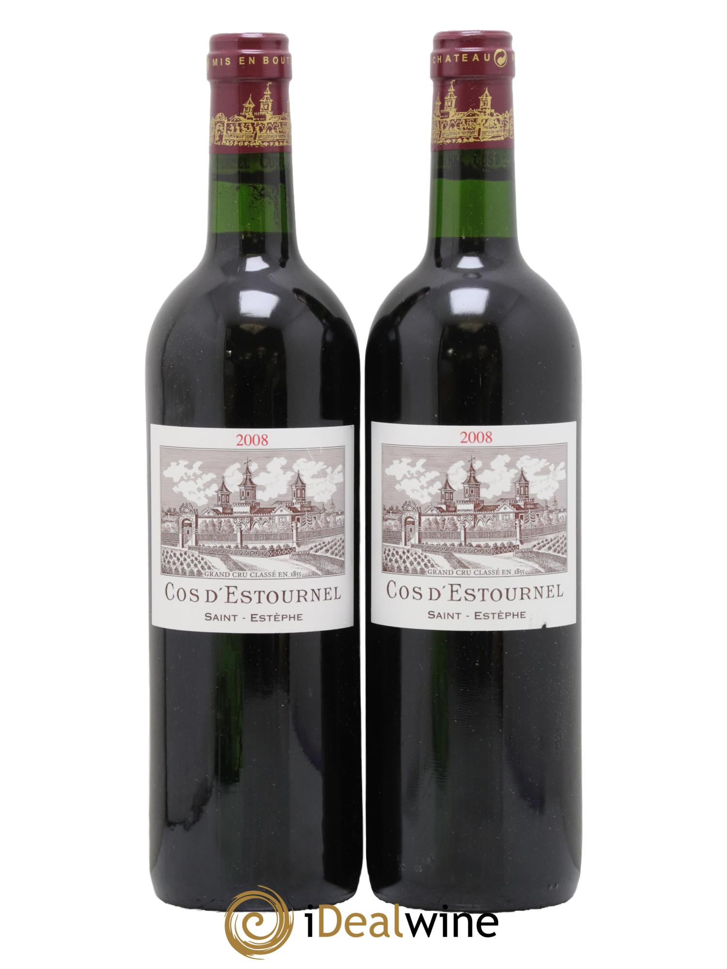 Cos d'Estournel 2ème Grand Cru Classé 2008 - Lotto di 2 bottiglie - 0