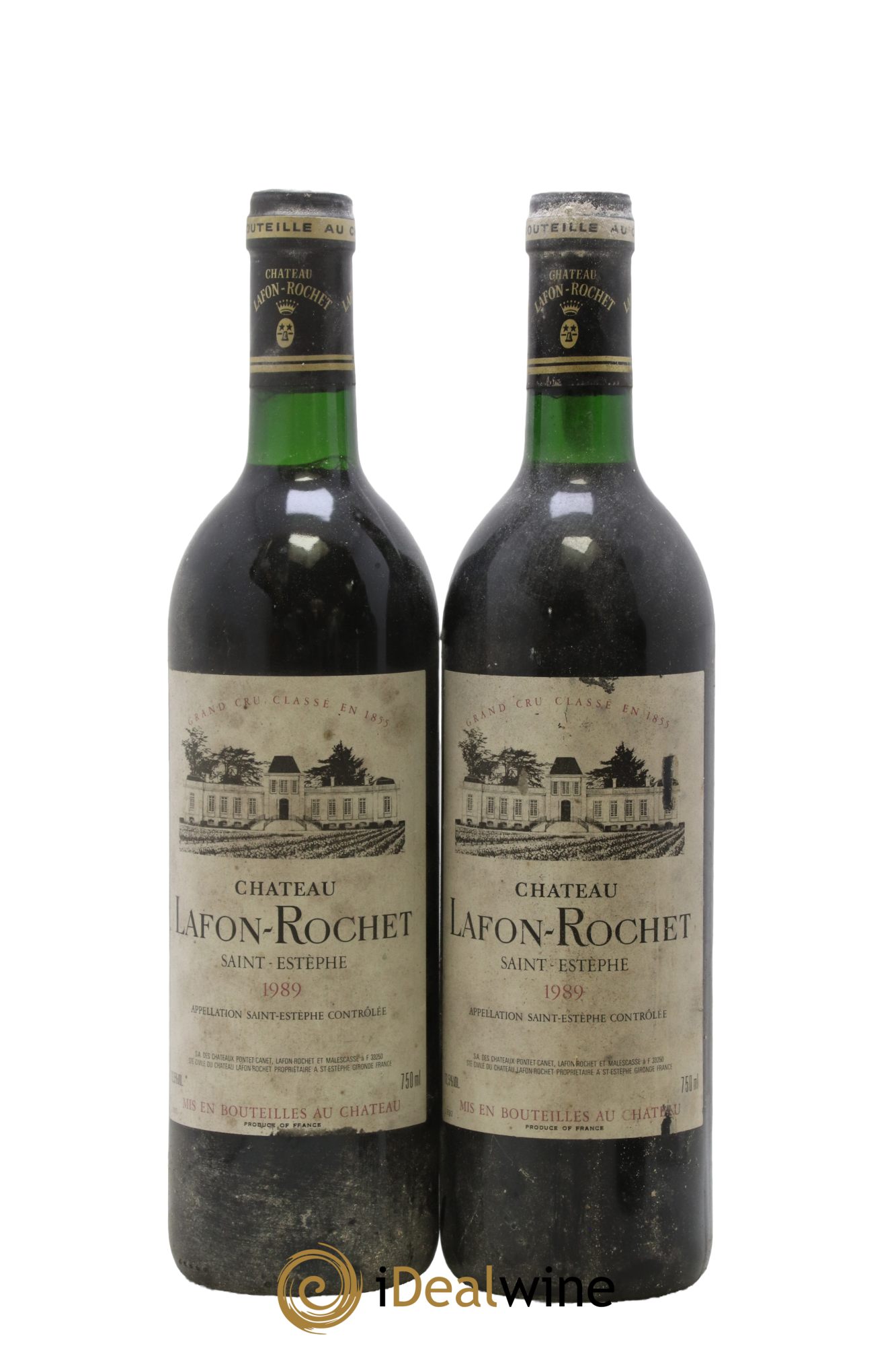 Château Lafon Rochet 4ème Grand Cru Classé 1989 - Lot de 2 bouteilles - 0