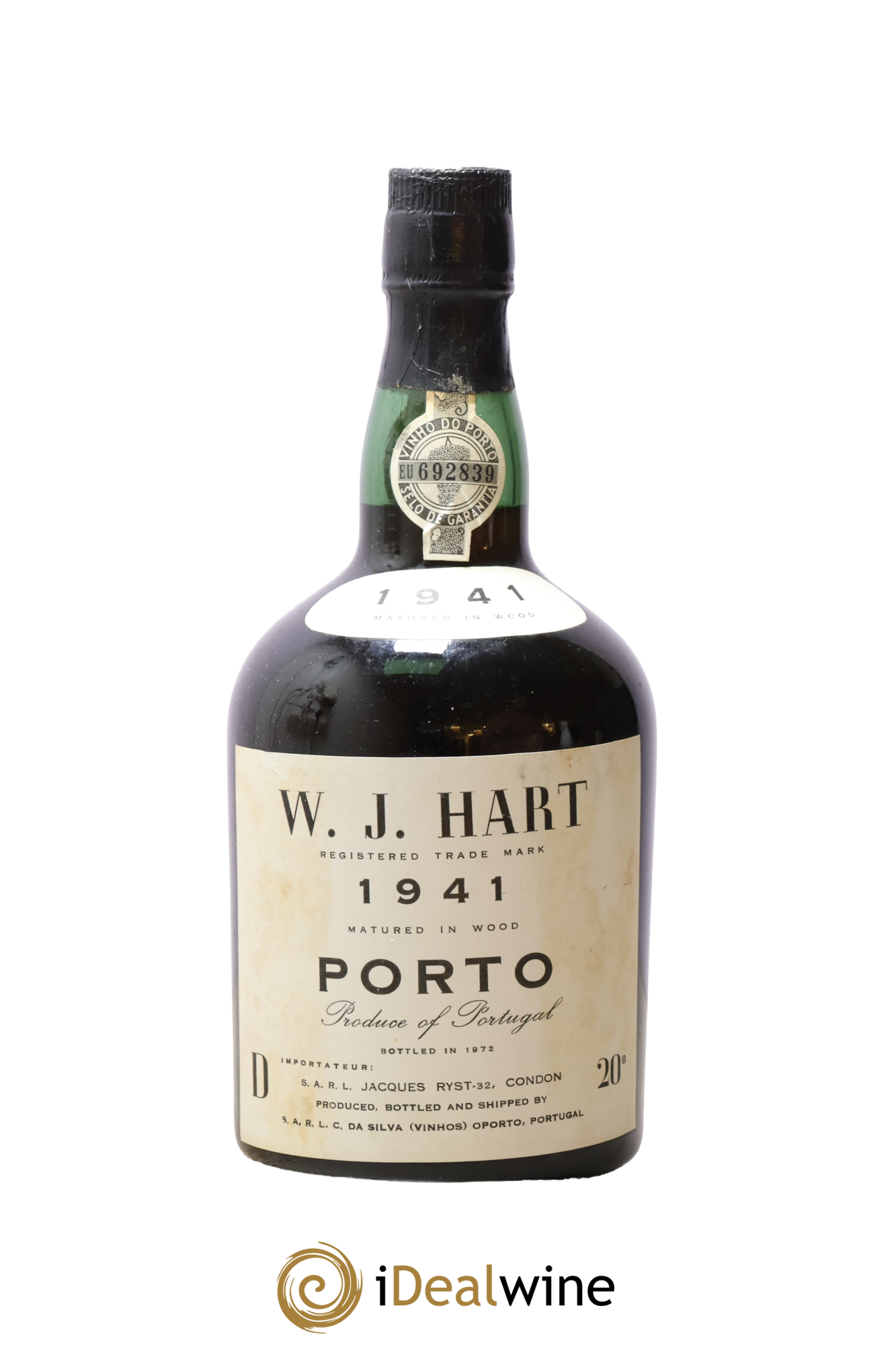 Porto W.J Hart 1941 - Posten von 1 Flasche - 0