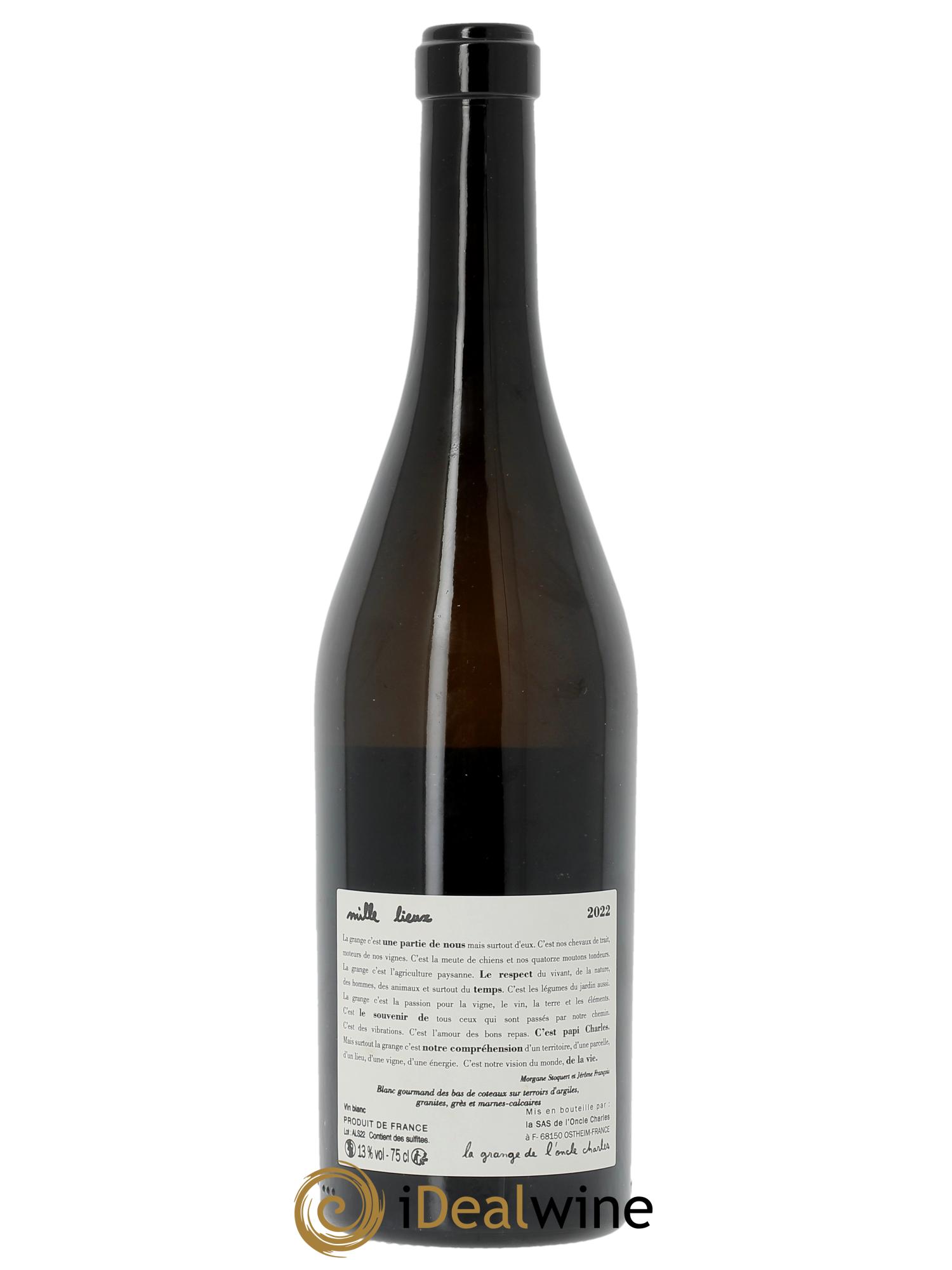 Vin de France Mille Lieux La Grange de l'Oncle Charles  2022 - Lot of 1 bottle - 1