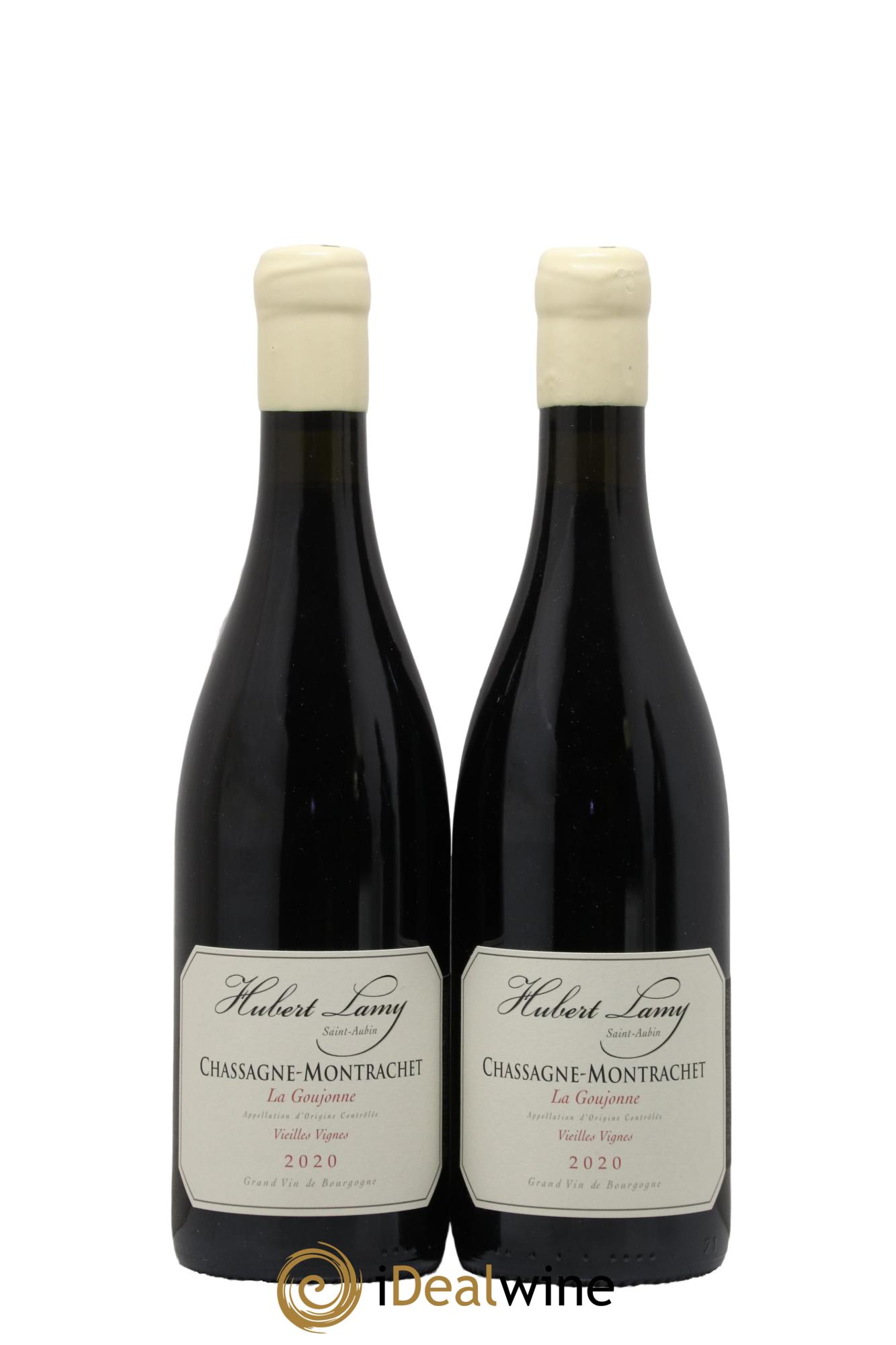 Chassagne-Montrachet La Goujonne Vieilles Vignes Hubert Lamy 2020 - Lot de 2 bouteilles - 0