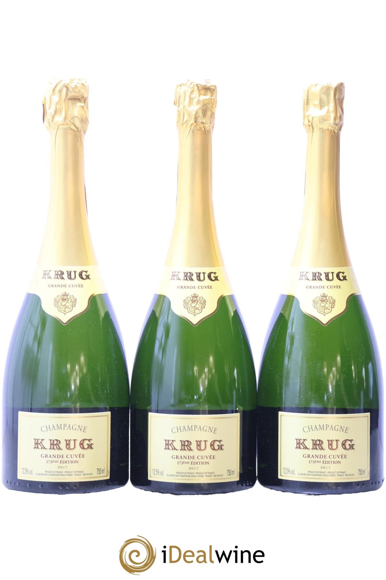 Grande Cuvée Brut - 173ème édition Krug - Lot de 3 bouteilles - 0