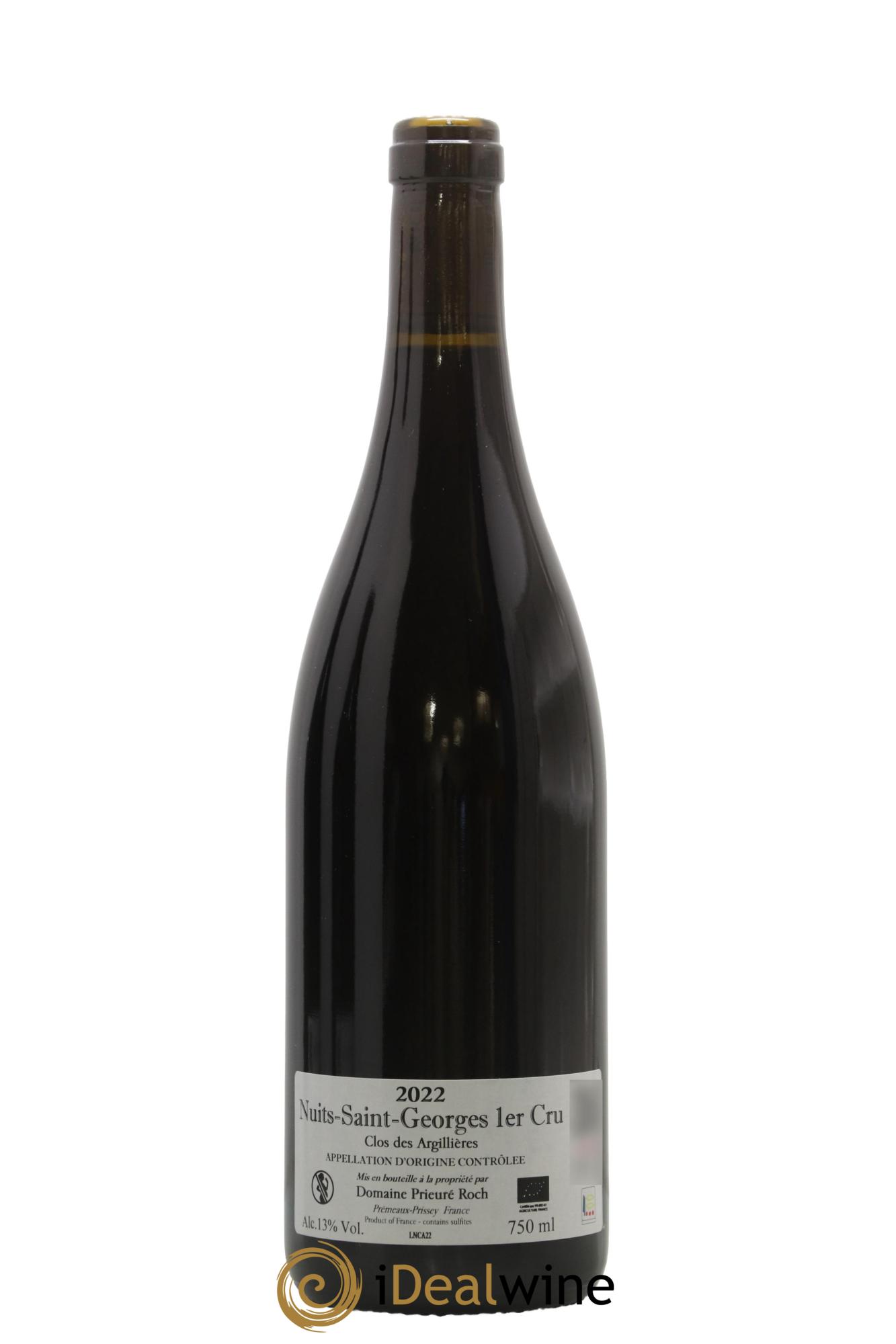 Nuits-Saint-Georges 1er Cru Clos des Argillières Prieuré Roch 2022 - Lot de 1 bouteille - 1
