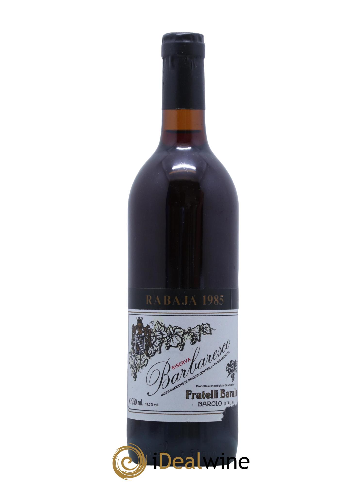 Barbaresco DOCG Riserva Rabaja Fratelli Barale 1985 - Lot of 1 bottle - 0