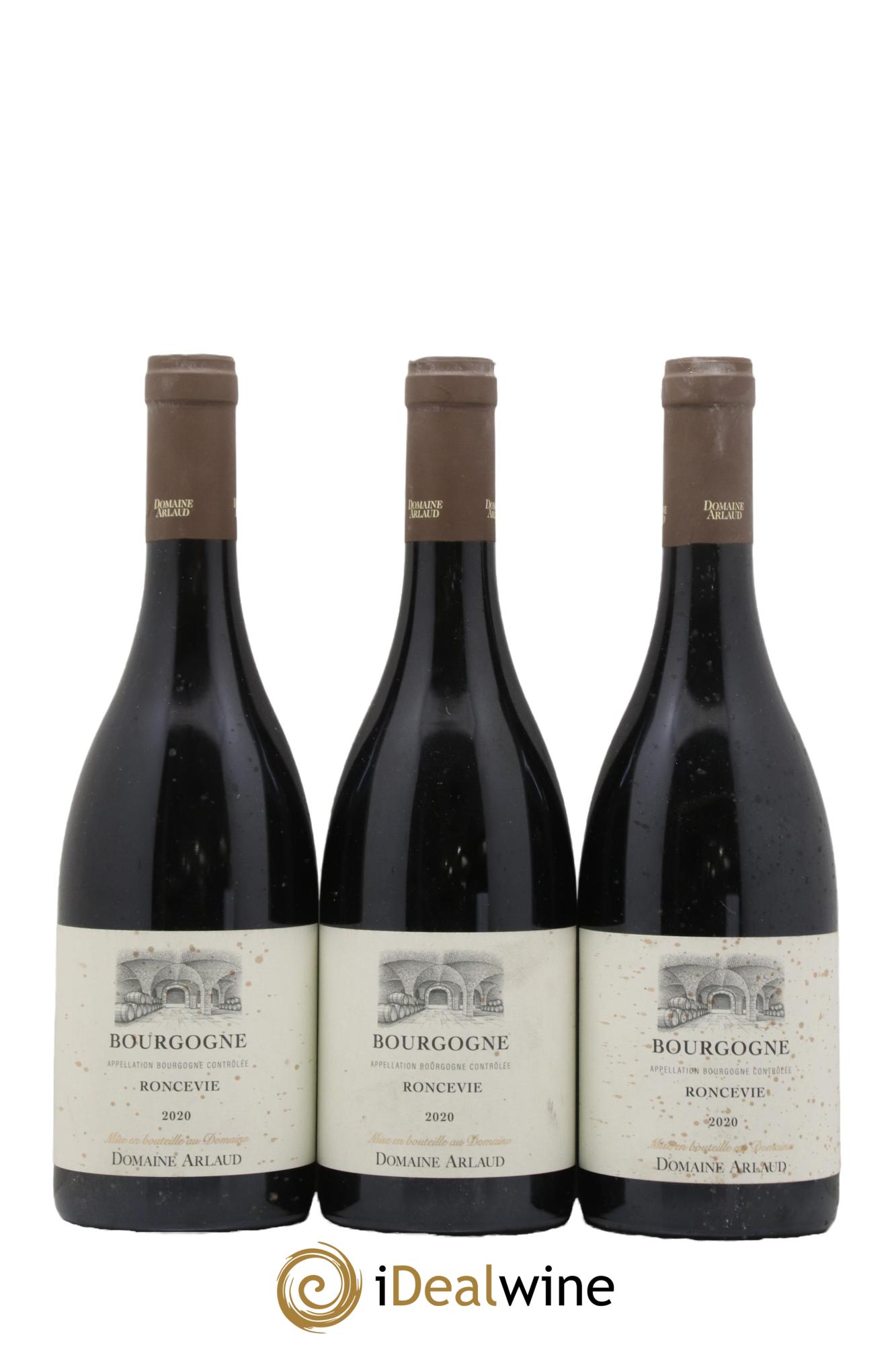Bourgogne Roncevie Arlaud 2020 - Lot de 3 bouteilles - 0