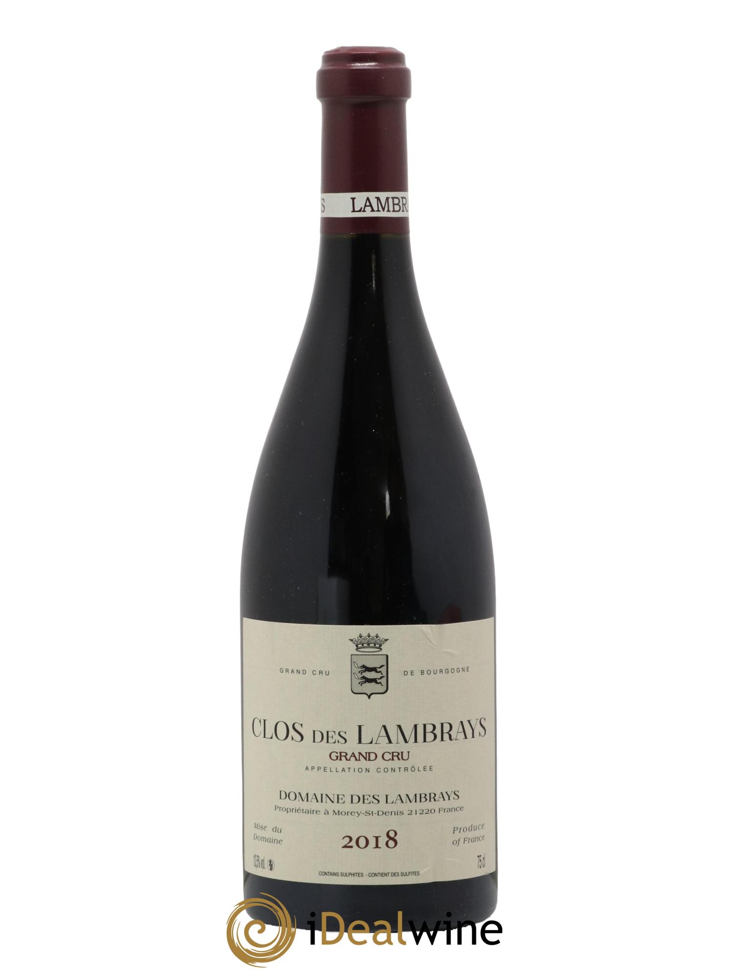 Clos des Lambrays Grand Cru Domaine des Lambrays 2018 - Lot de 1 bouteille - 0
