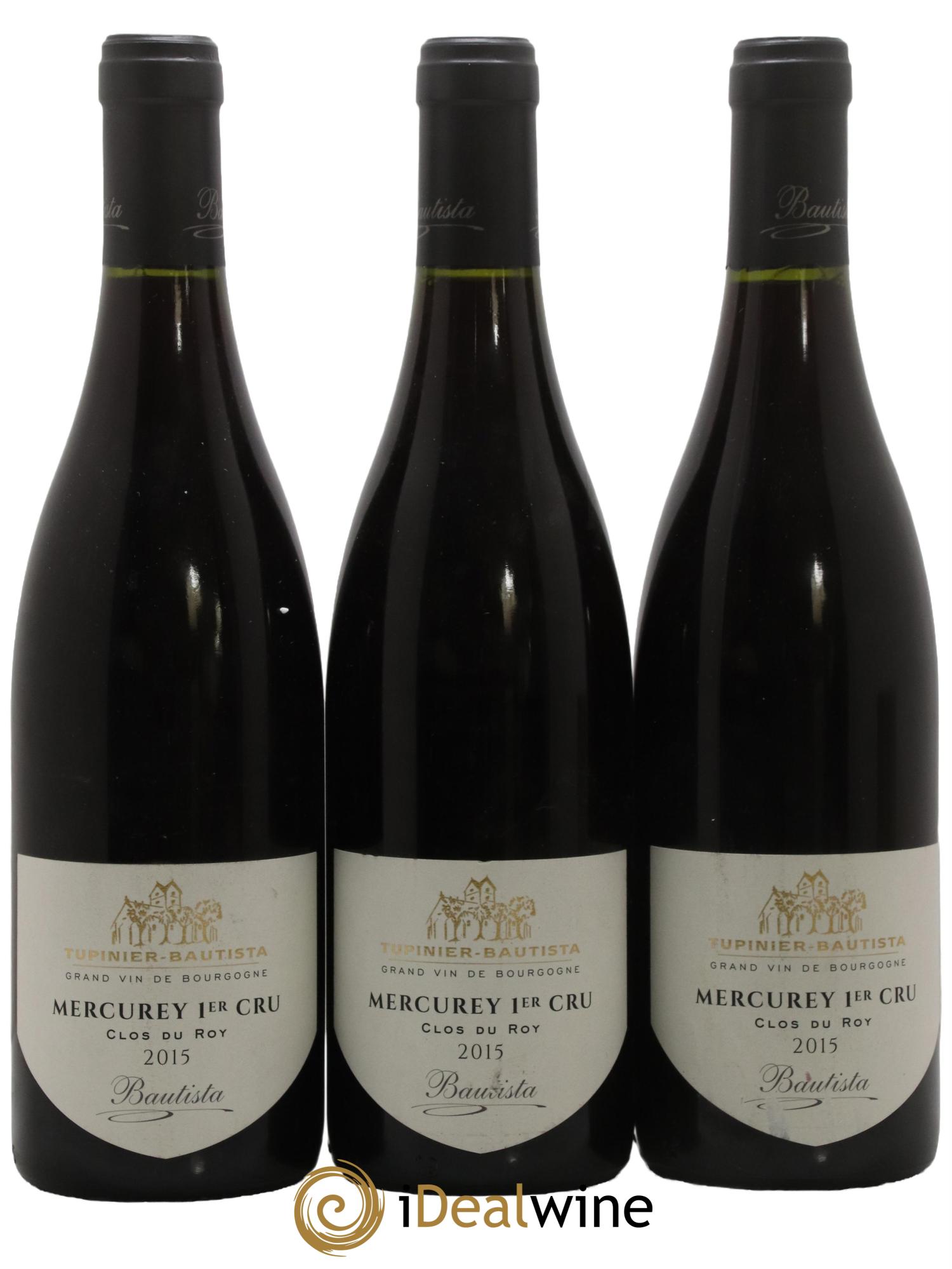 Mercurey 1er Cru Clos Du Roy Bautista 2015 - Lot de 3 bouteilles - 0
