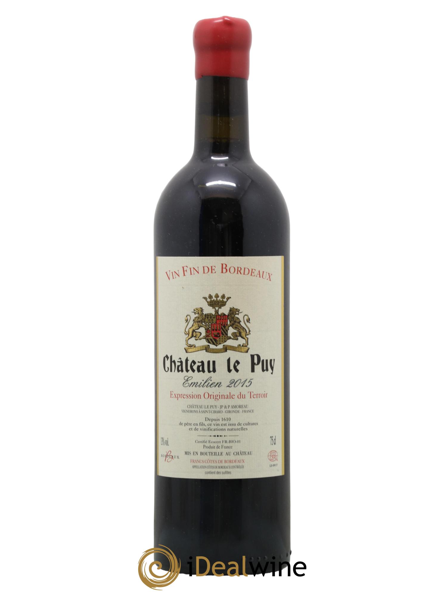 Le Puy - Cuvée Emilien 2015 - Lot de 1 bouteille - 0