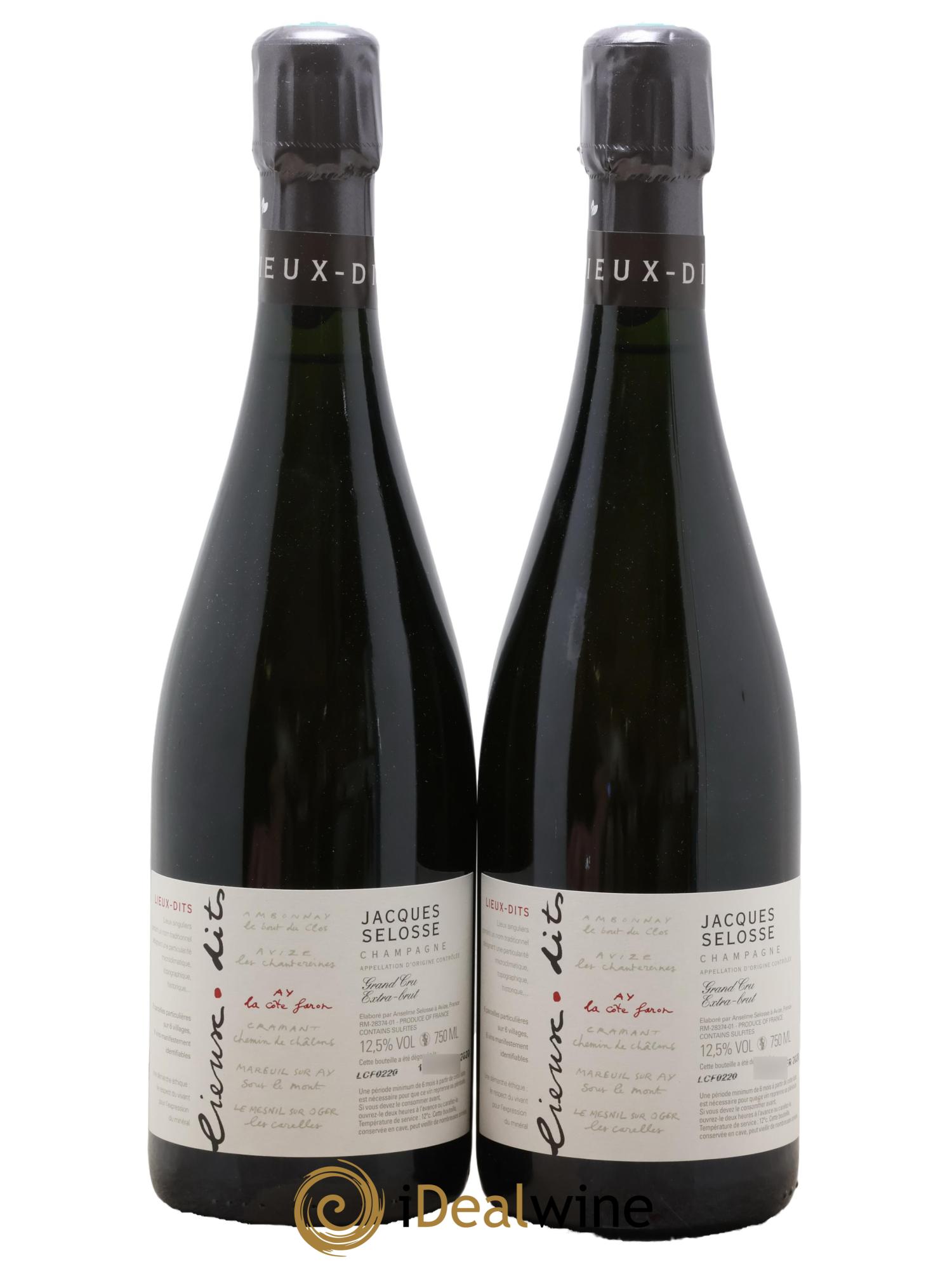 La Côte Faron Blanc de Noirs Grand Cru Extra-Brut Jacques Selosse - Lot of 2 bottles - 0