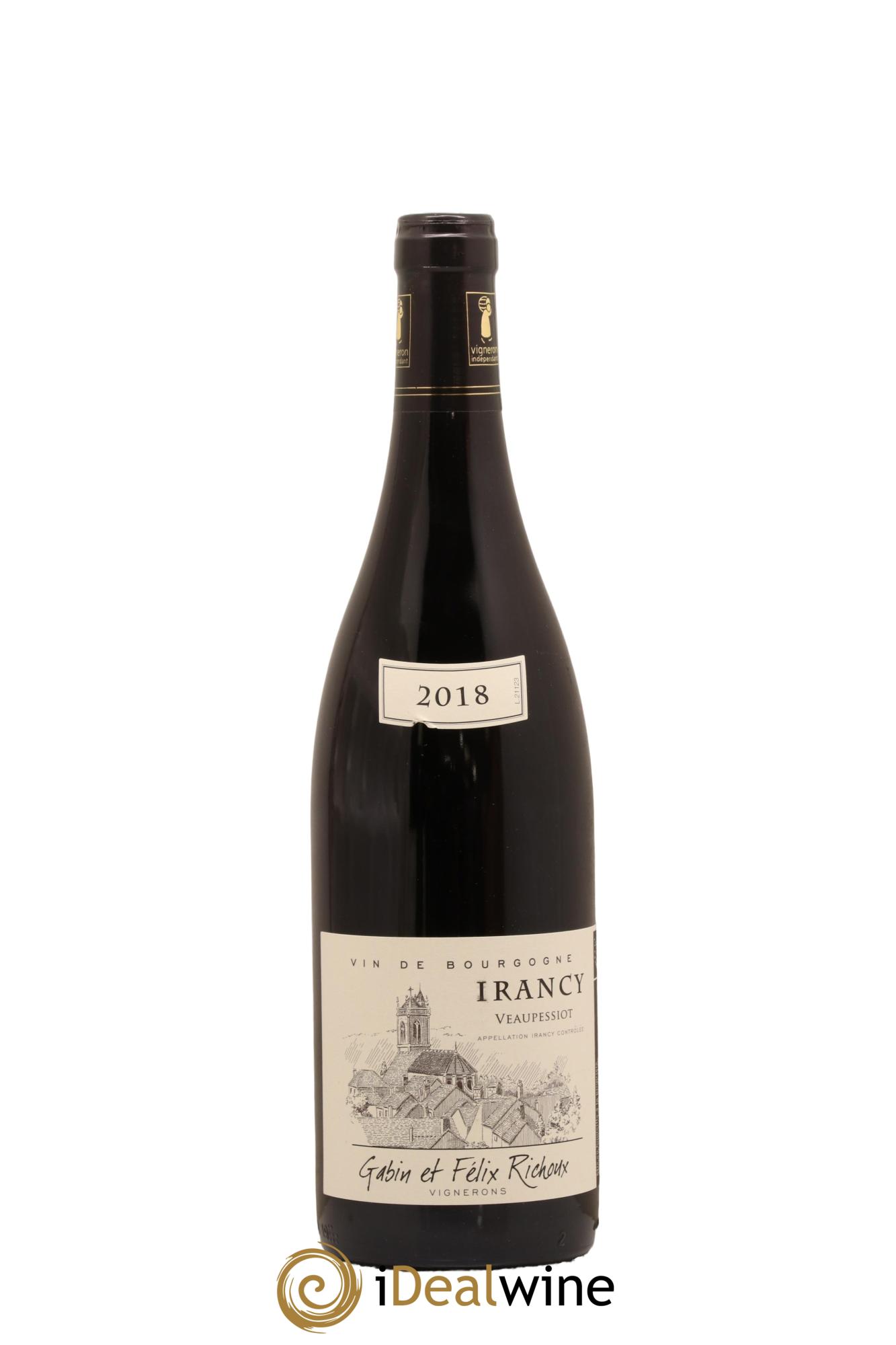Irancy Veaupessiot Domaine Gabin et Felix Richoux 2018 - Lot de 1 bouteille - 0