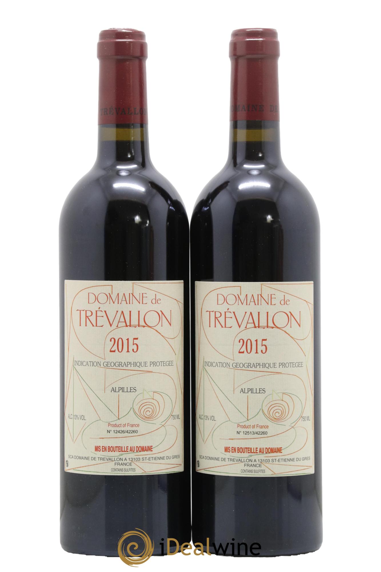 Alpilles Trévallon (Domaine de) Eloi Dürrbach 2015 - Lot de 2 bouteilles - 0
