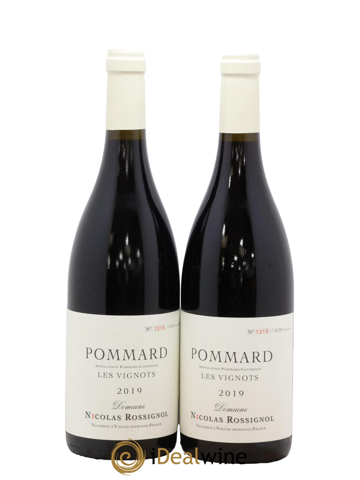 Pommard Les Vignots Nicolas Rossignol 2019 - Lot de 2 bouteilles - 0