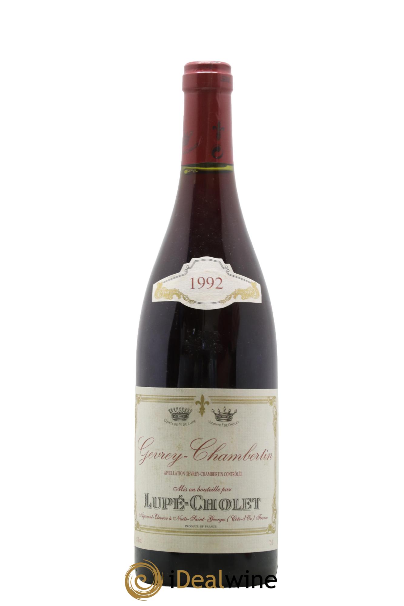 Gevrey-Chambertin Lupe Cholet 1992 - Lot de 1 bouteille - 0
