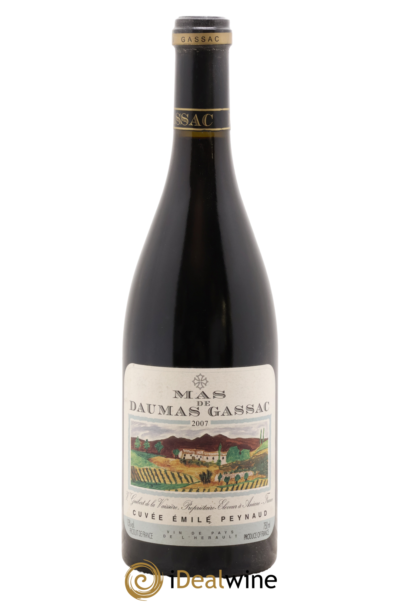 Pays d'Hérault Mas de Daumas Gassac Cuvée Emile Peynaud Famille Guibert de La Vaissière 2007 - Lot de 1 bouteille - 1